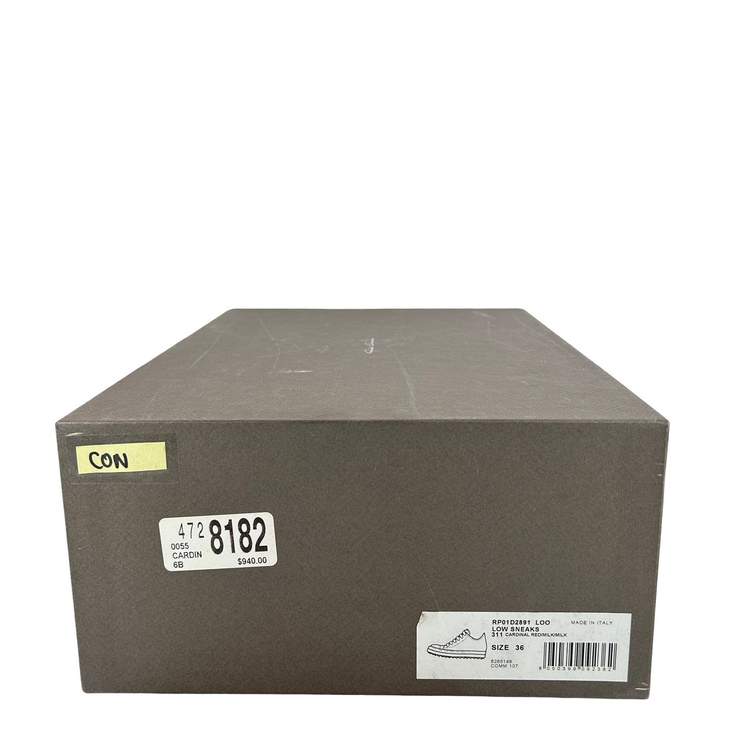 Rick Owens Pink Concordians Low Sneaks Sneakers [CONDITIONAL] - 36 EU (Right foot display)