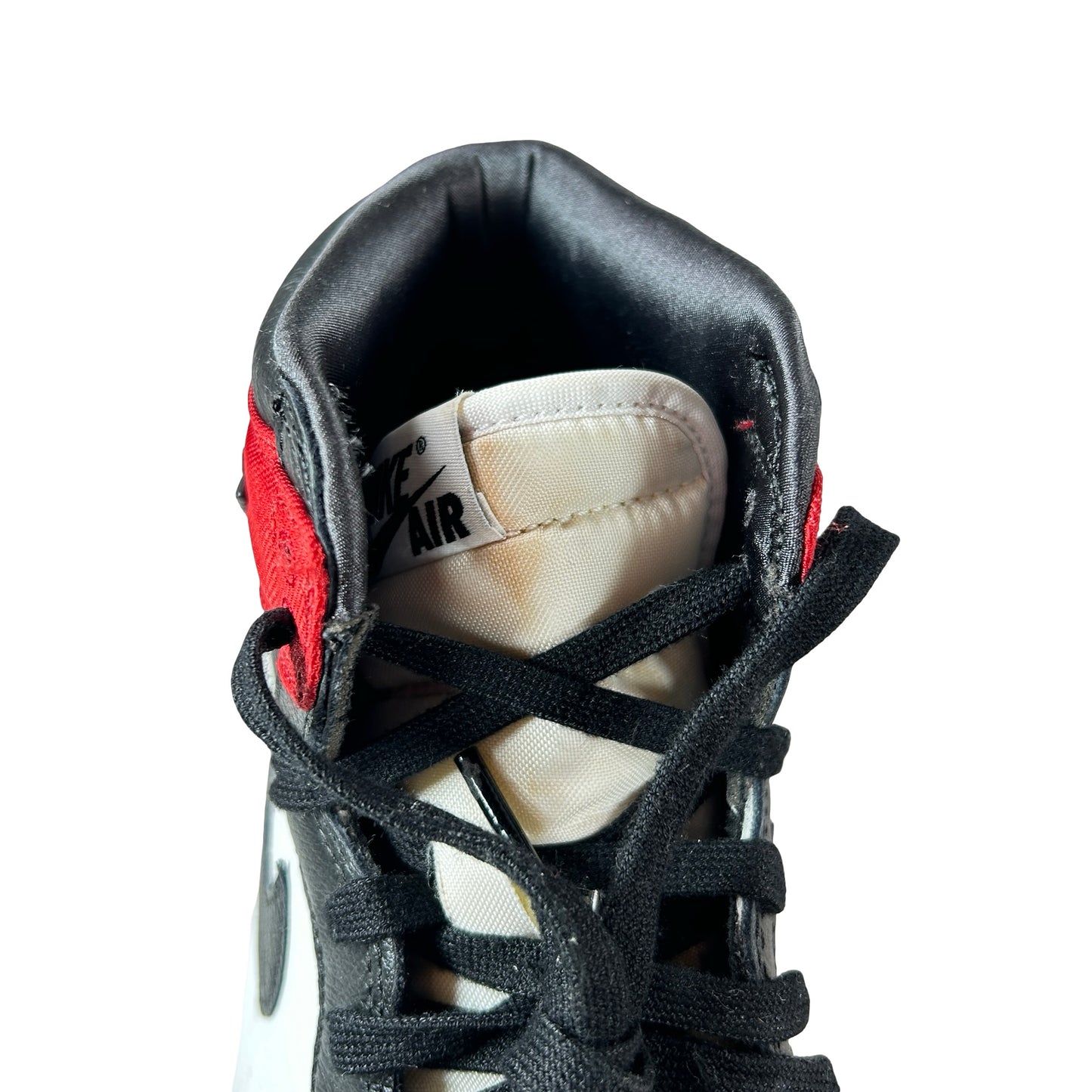 CD0461 016 AJ1 Satin Black Toe [USED] - 9 W (Used2)