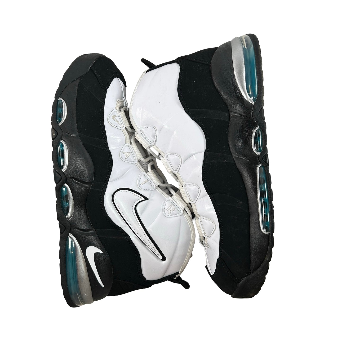 311090 100 Nike Air Max Uptempo 95 White Black Teal [USED] - 12 M (Used)