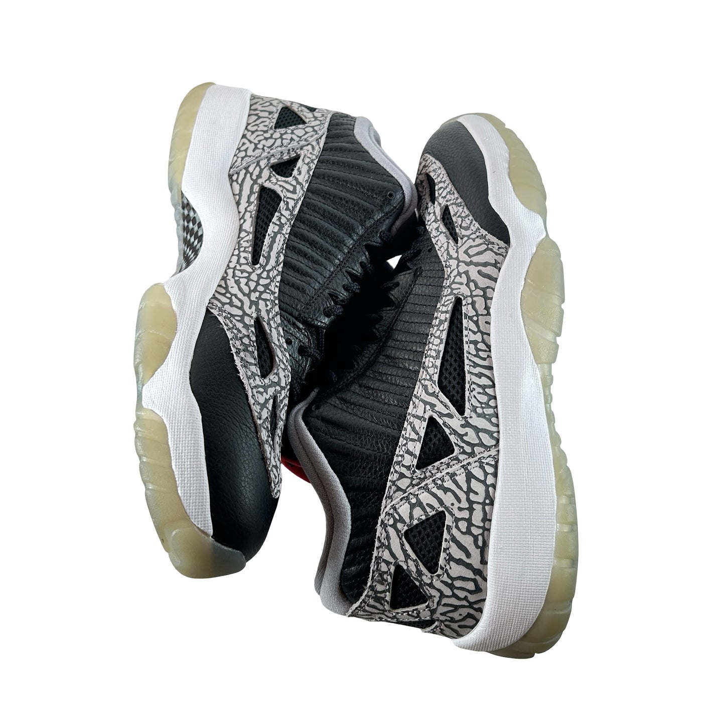 919712 006 Jordan 11 Retro Low IE Black Cement [USED] - 10.5 M (Used)