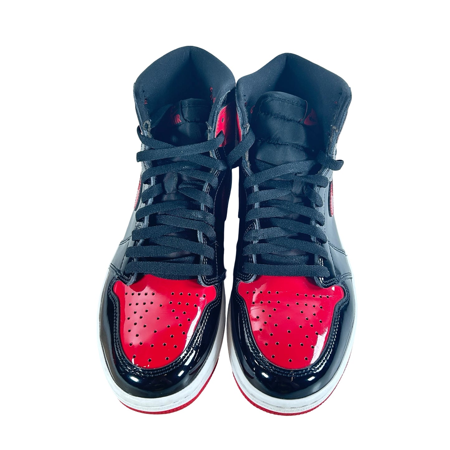 555088 063 Jordan 1 Retro High OG Patent Bred [USED] - 9.5 M (Used11)