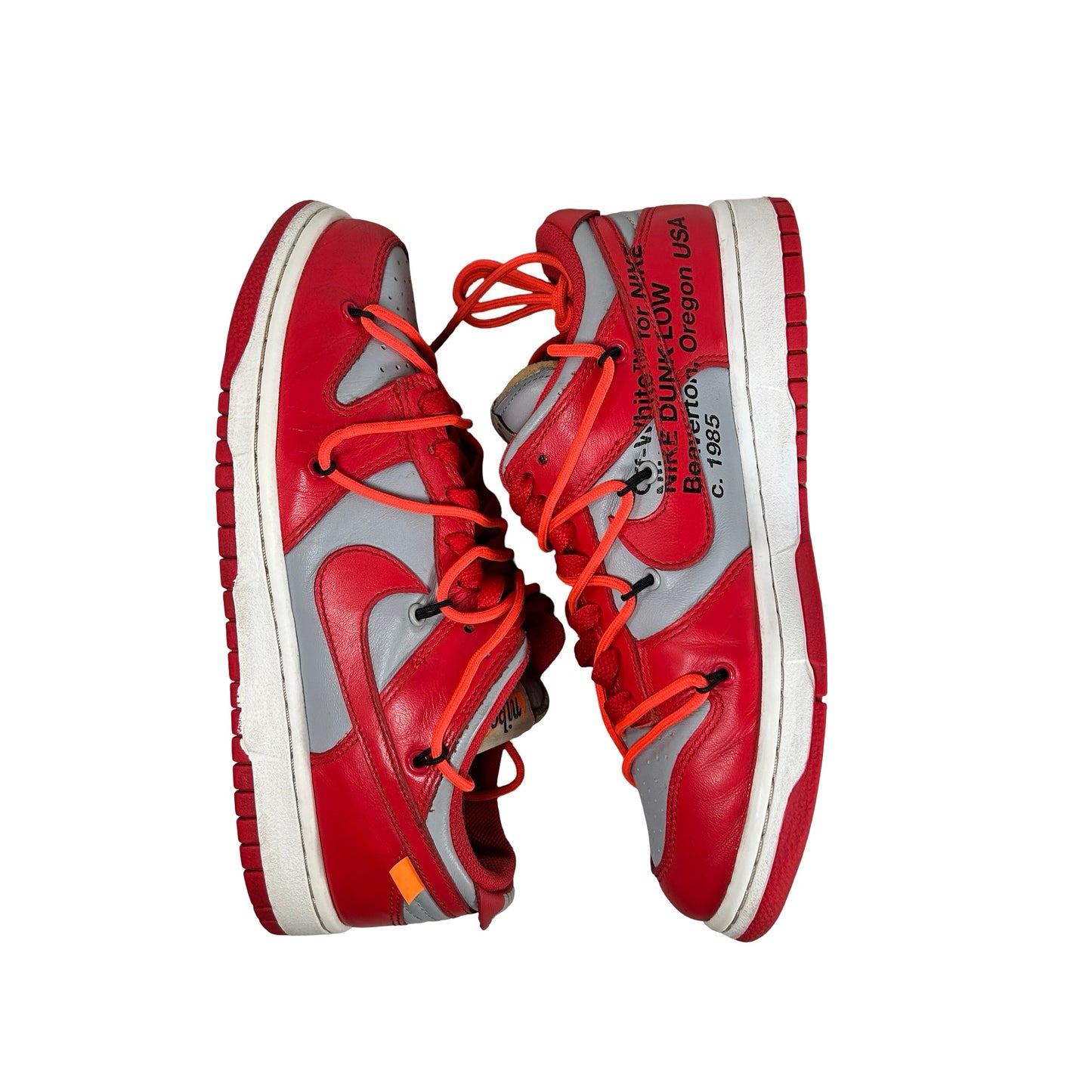 CT0856 600 Dunk Low Off-White Red [USED] - 7 M (Used3)