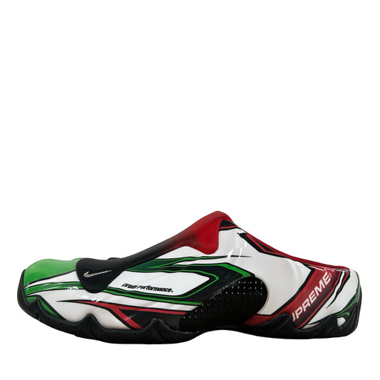 FN0289 100 Nike Clogposite Supreme White Gym Red Green [USED] - 7.5 M (Used)
