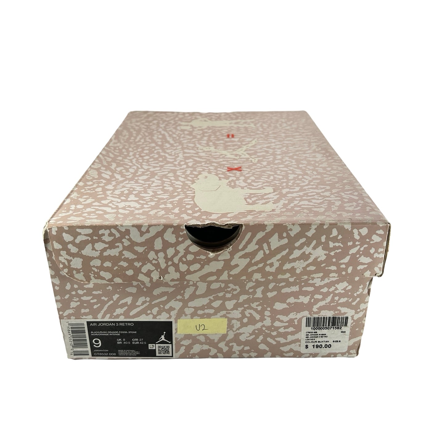 CT8532 008 Jordan 3 Retro Desert Elephant [USED] - 9 M (Used2)