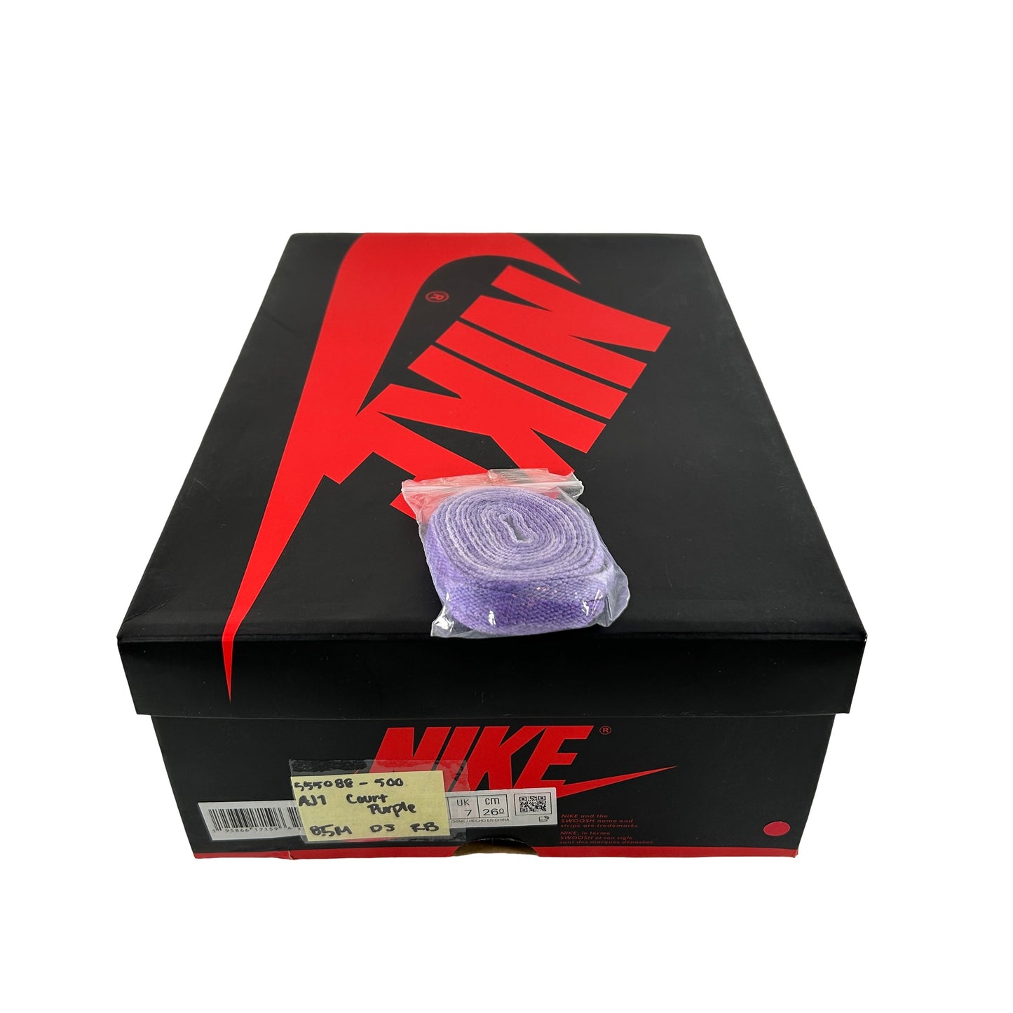 555088 500 Jordan 1 Court Purple [CONDITIONAL] [REPLACE BOX]