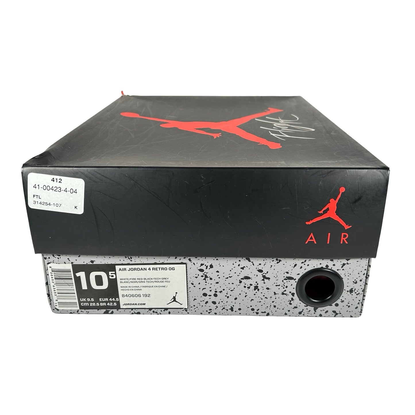 840606 192 Jordan 4 White Cement [USED] - 10.5 M (Used4)