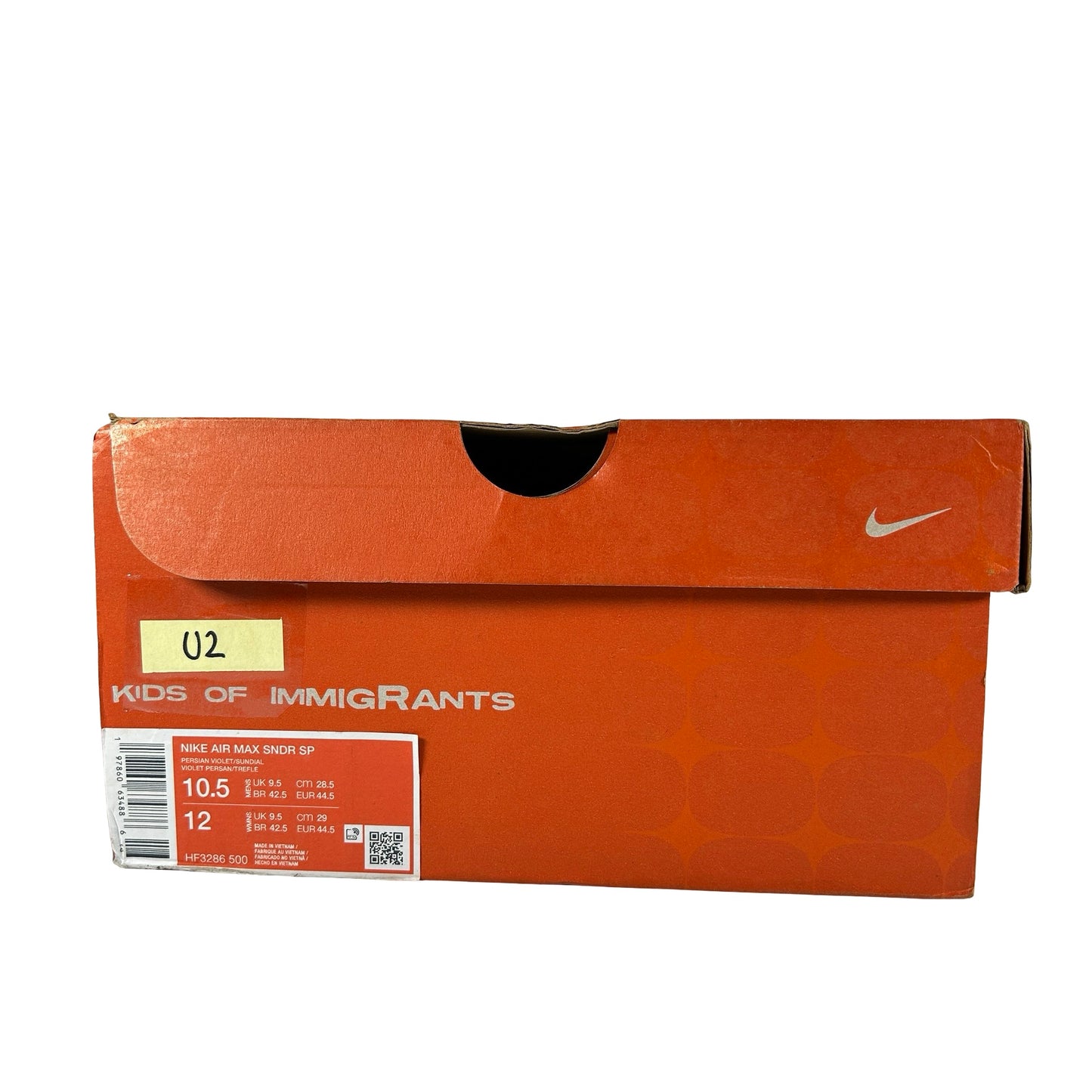HF3286 500 Nike Air Max Sunder SP Kids of Immigrants Sun Down [USED] - 10.5 (Used2)