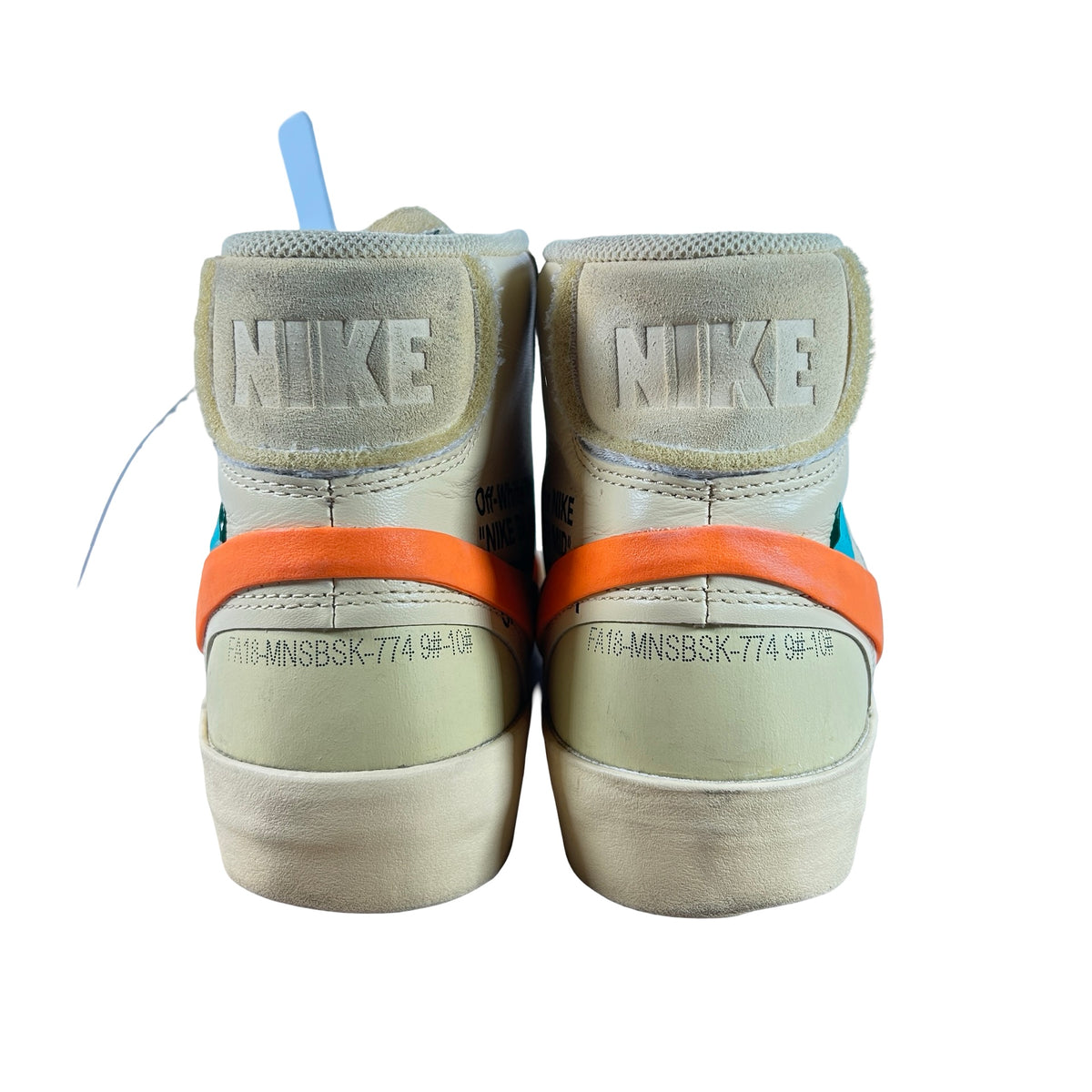 AA3832 700 Nike Blazer Off-White Orange [USED] - 10 M (Used)