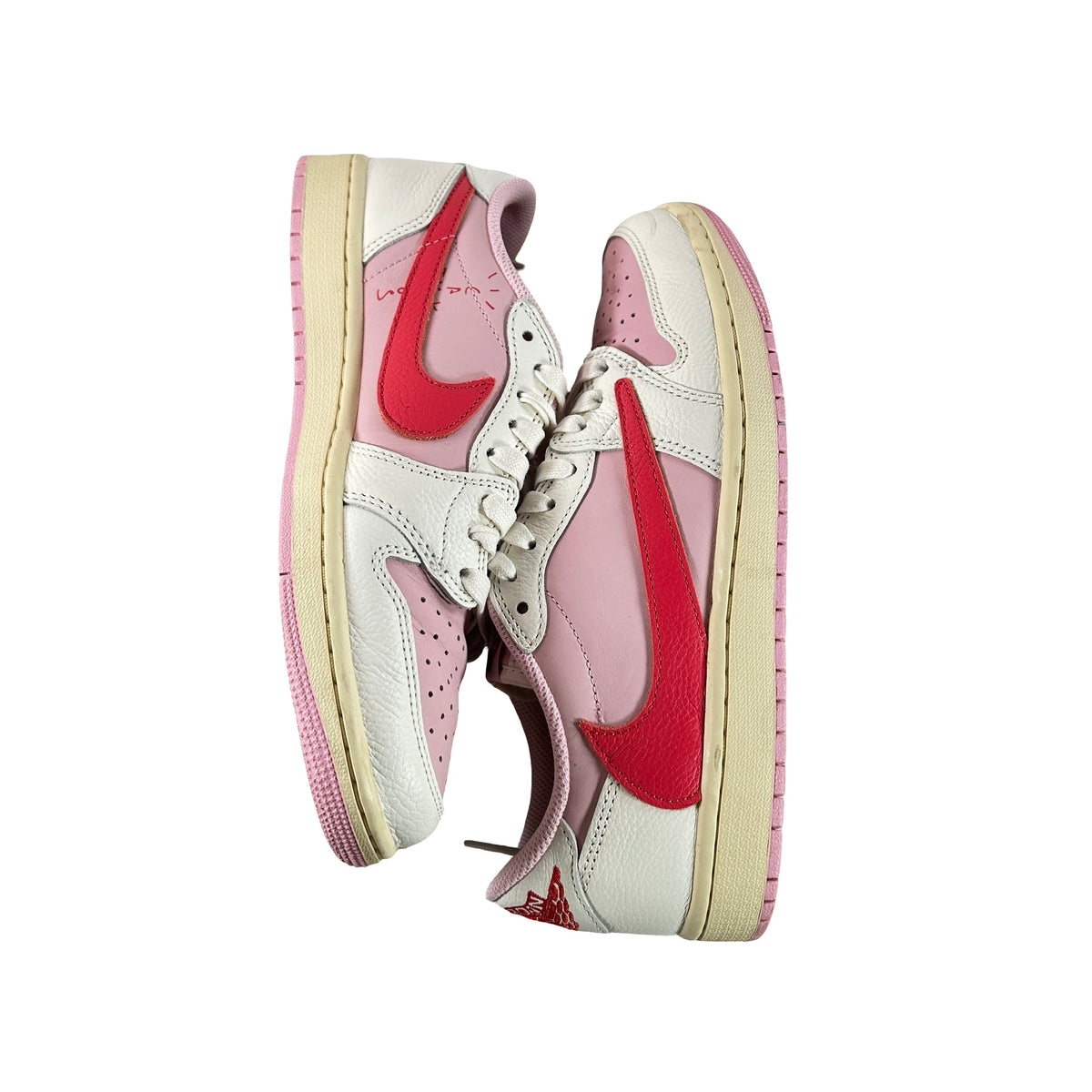 IQ7604 101 Jordan 1 Retro Low OG SP Travis Scott Sail Tropical Pink [USED] - 8 M (Used3)