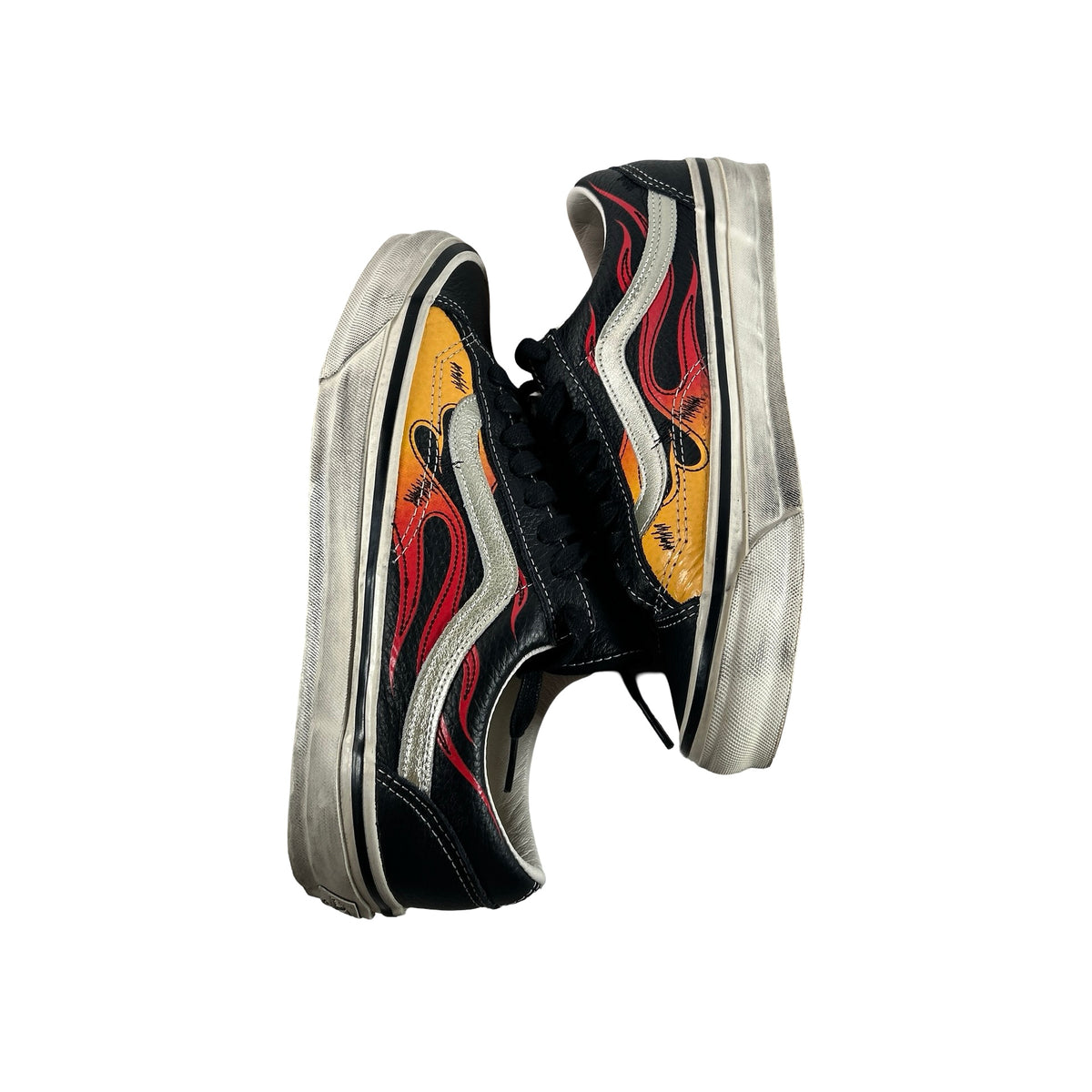 VN000D9RCJK Vans LX Old Skool Archive Flame Black [USED] - 7 M (Used)