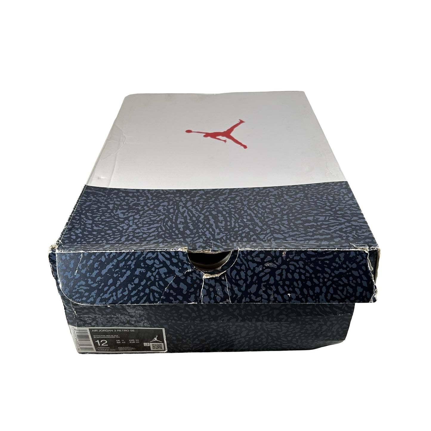 CZ6431 100 Jordan 3 Retro SE Fire Red Denim (2020) [USED] - 12 M (Used)