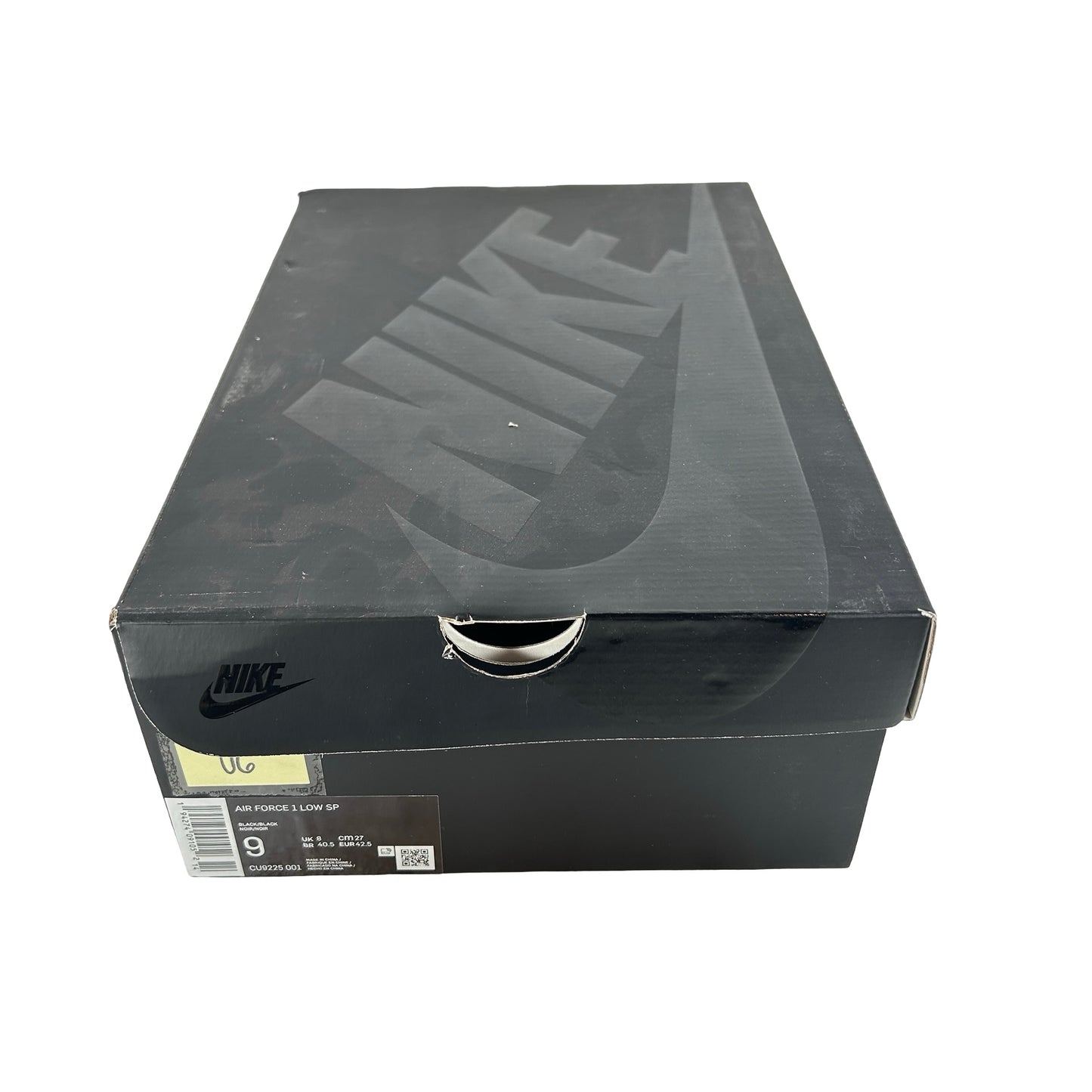 CU9225 001 Air Force 1 Low Supreme Black [USED] - 9 M (Used6)