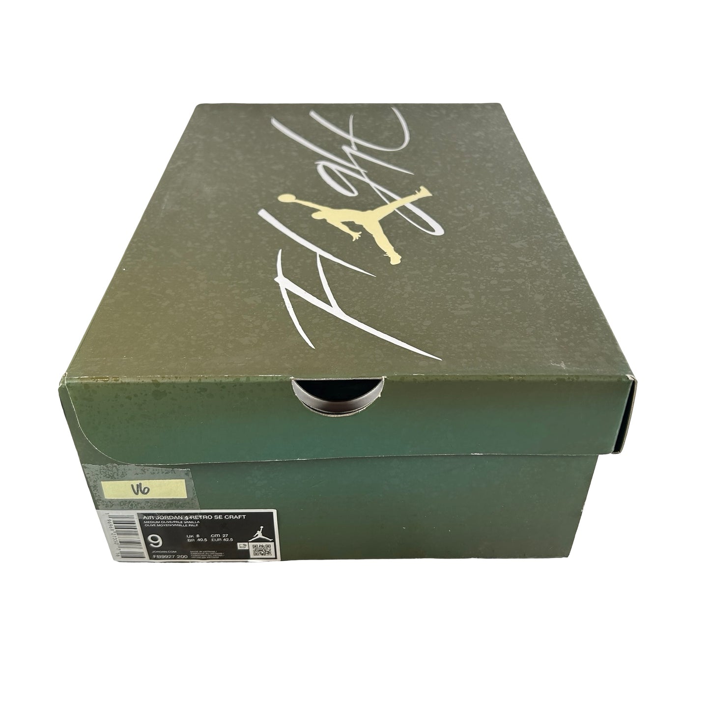FB9927 200 Air Jordan 4 Craft Medium Olive [USED] - 9 M (Used6)