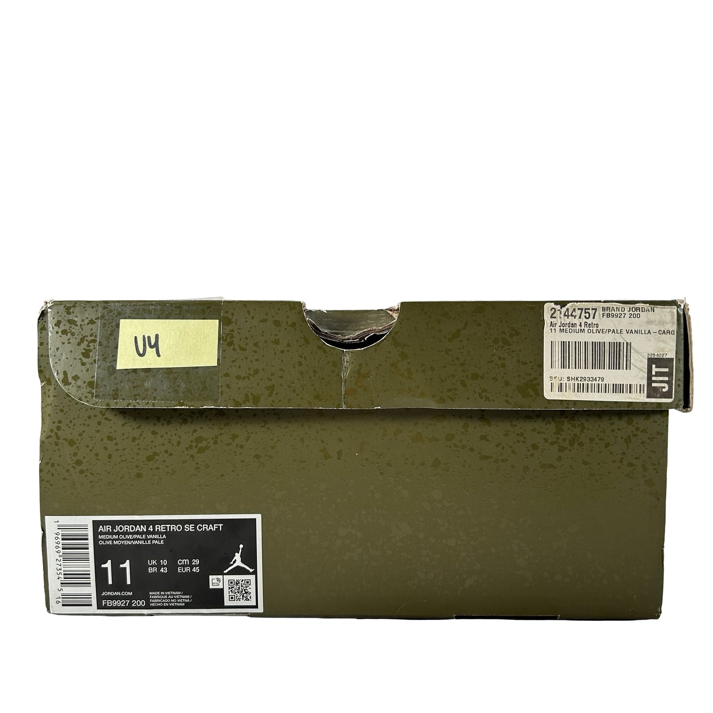 FB9927 200 Air Jordan 4 Craft Medium Olive [USED] - 11 M (Used4)