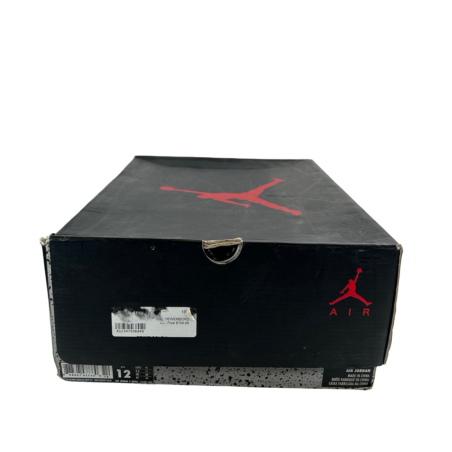 136027 007 Jordan 5 Retro Black Grape (2013) [USED] - 12 M (Used)