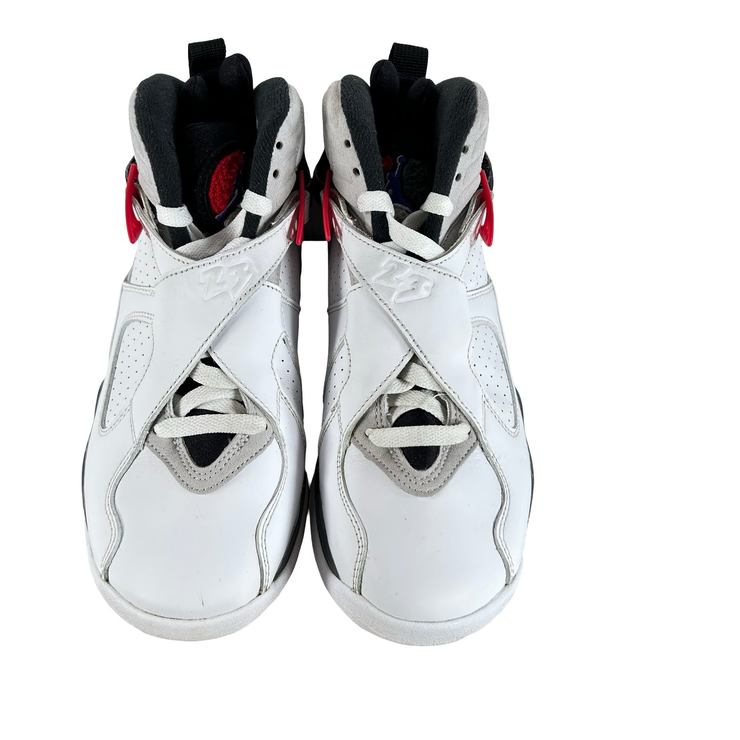 305368 100 Jordan 8 Retro White True Red (2025) (GS) [USED] - 5.5 Y (Used)