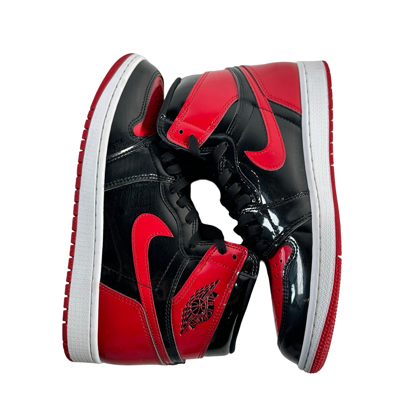 555088 063 Jordan 1 Retro High OG Patent Bred [USED] - 10 M (Used6)