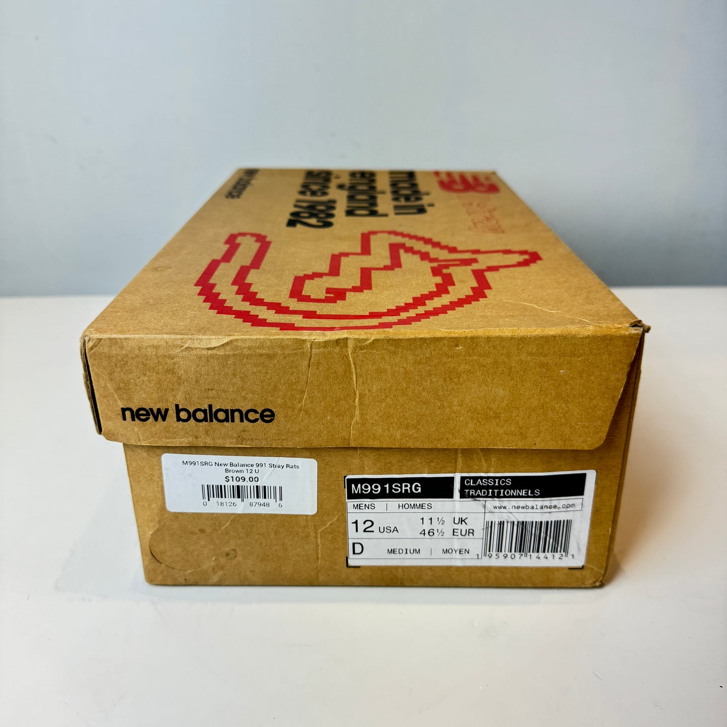 M991SRG New Balance 991 Stray Rats Brown [USED] - 12 M (Used)