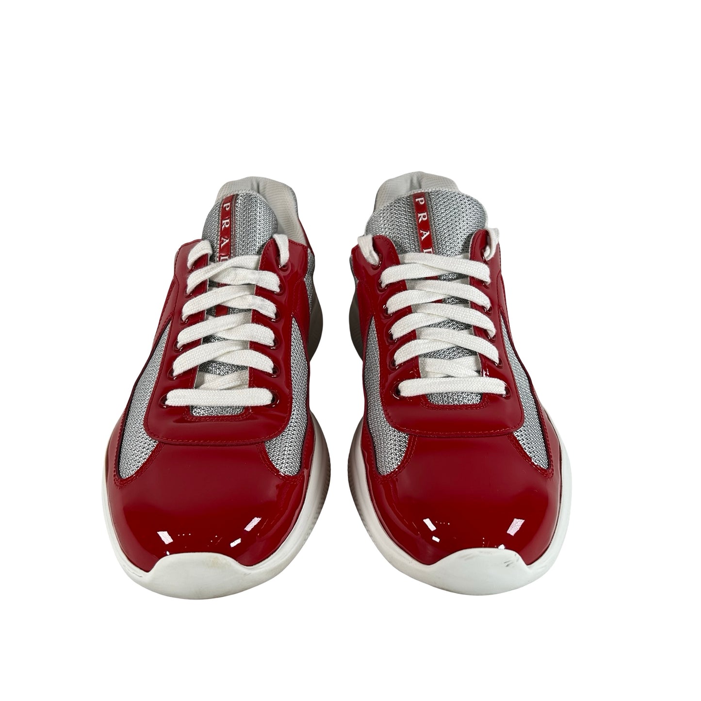 4E3400 ASZ F0F5C Prada America's Cup Red Silver [USED] - UK 9 (Used) (No Label)