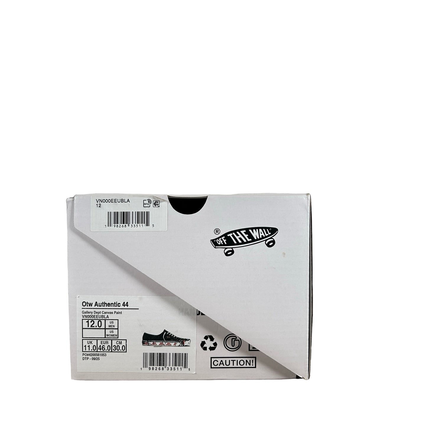 VN000EEUBLA Vans Authentic Reissue 44 Gallery Dept. Art That Kills Black [USED] - 12 M (Used)