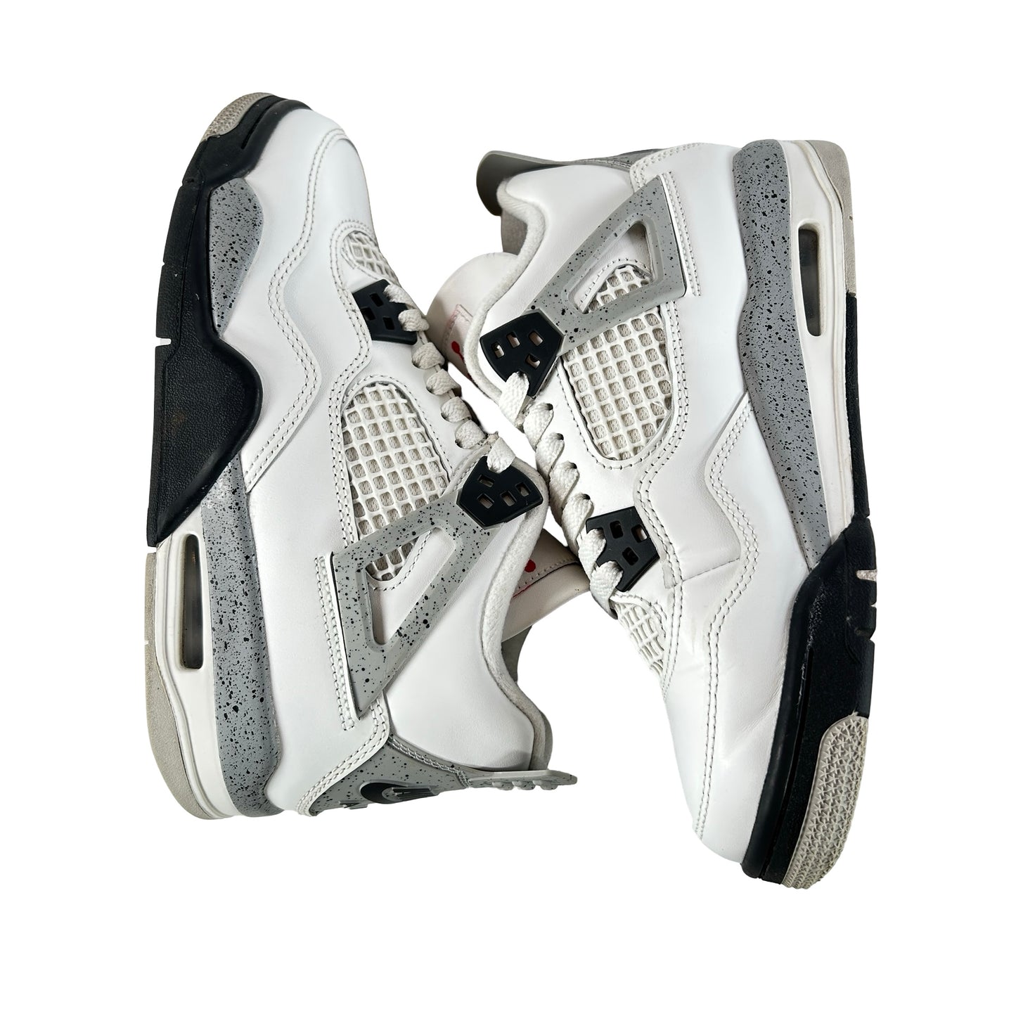IB4171 100 Jordan 4 Retro White Cement (2025) (GS) [USED] - 5 Y (Used) (No Box)