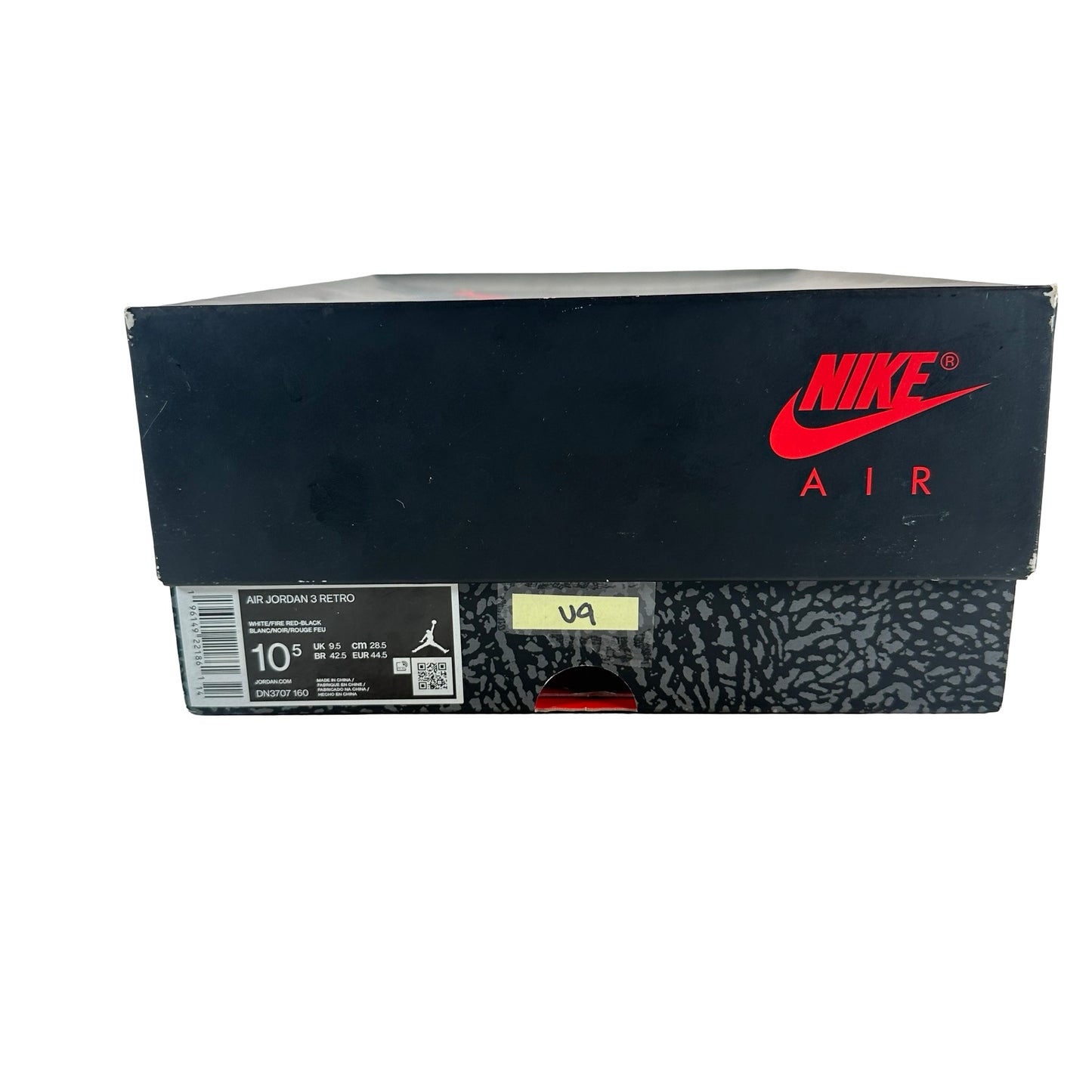 DN3707 160 Jordan 3 Retro Fire Red (2022) [USED] - 10.5 M (Used9)