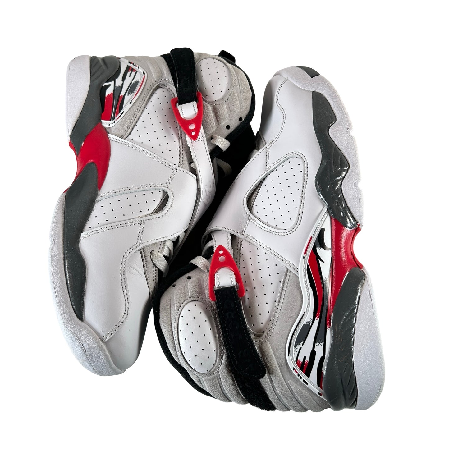 305368 100 Jordan 8 Retro White True Red (2025) (GS) [USED] - 7 Y (Used)