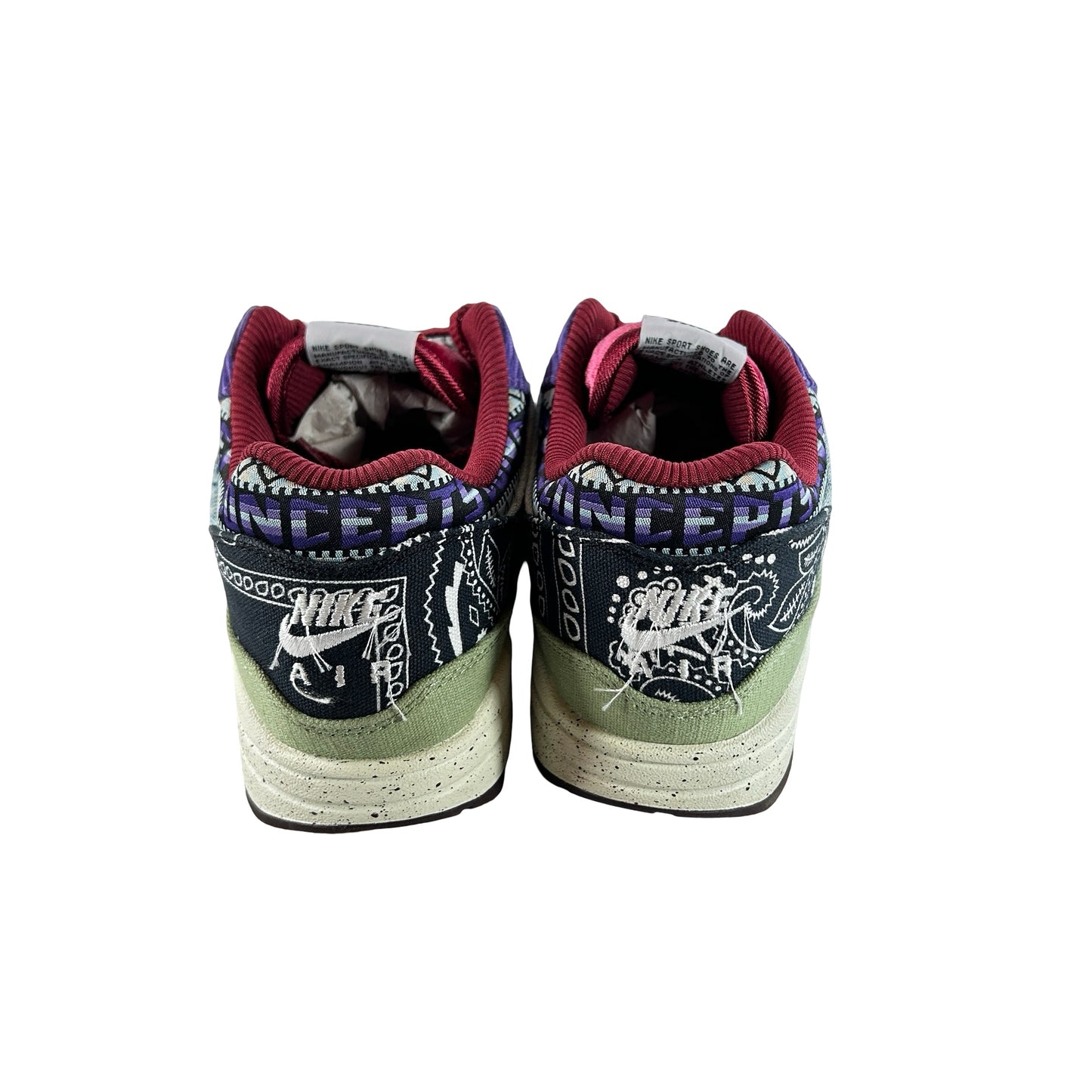DN1803 300 Nike Air Max 1 Concepts Denim Oliva Lona