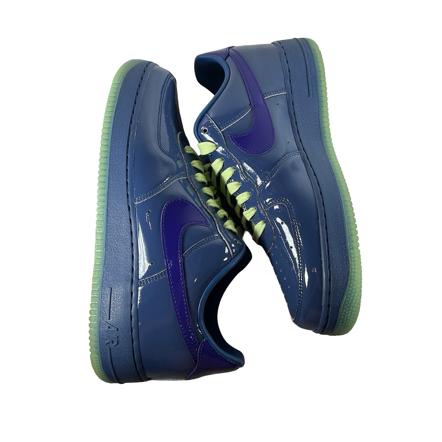 IO4489 400 Nike Air Force 1 Low Patent Leather Mystic Navy Grape Ice [USED] - 10 M (Used2)