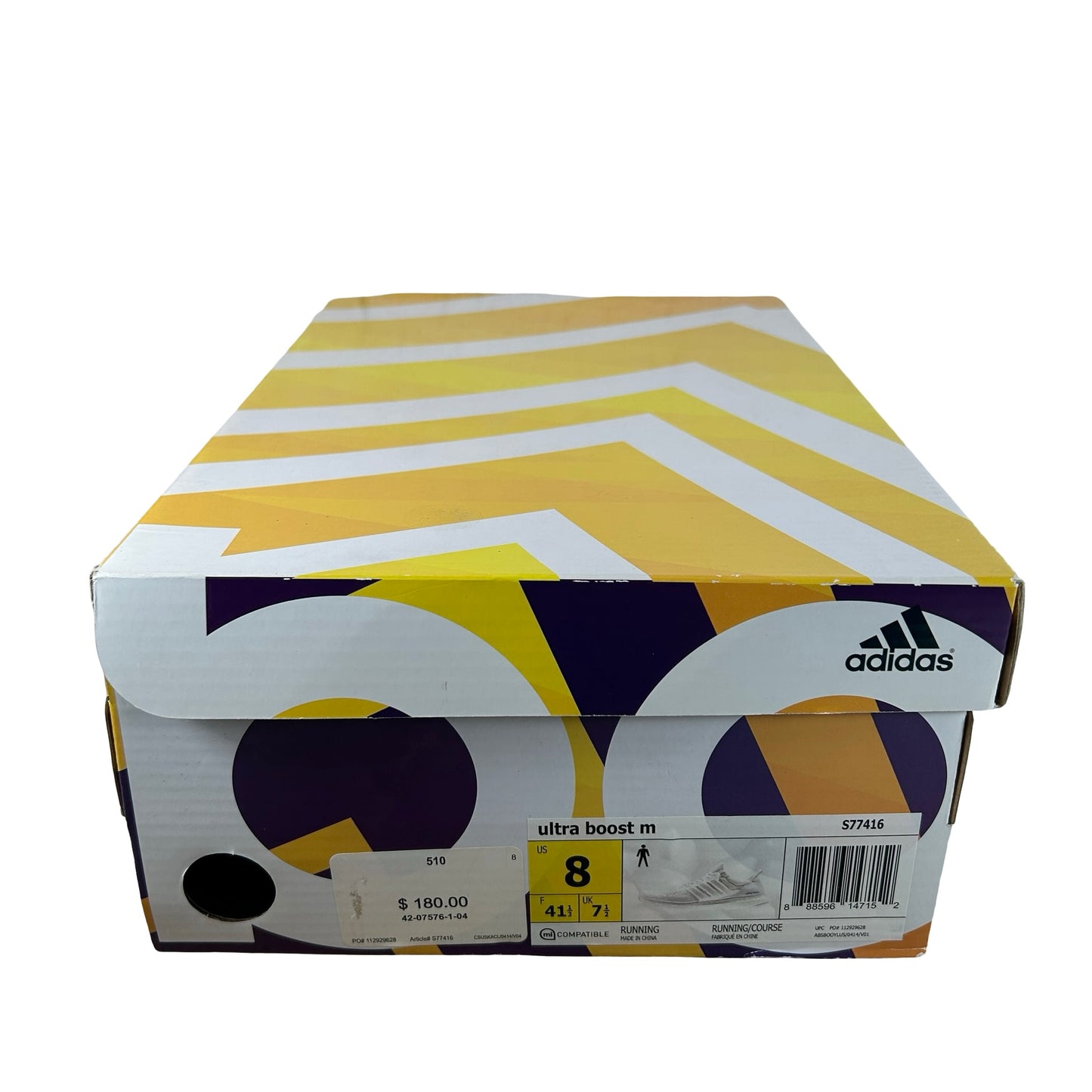 S77416 adidas Ultra Boost 1.0 Core White [USED] - 8 M (Used)