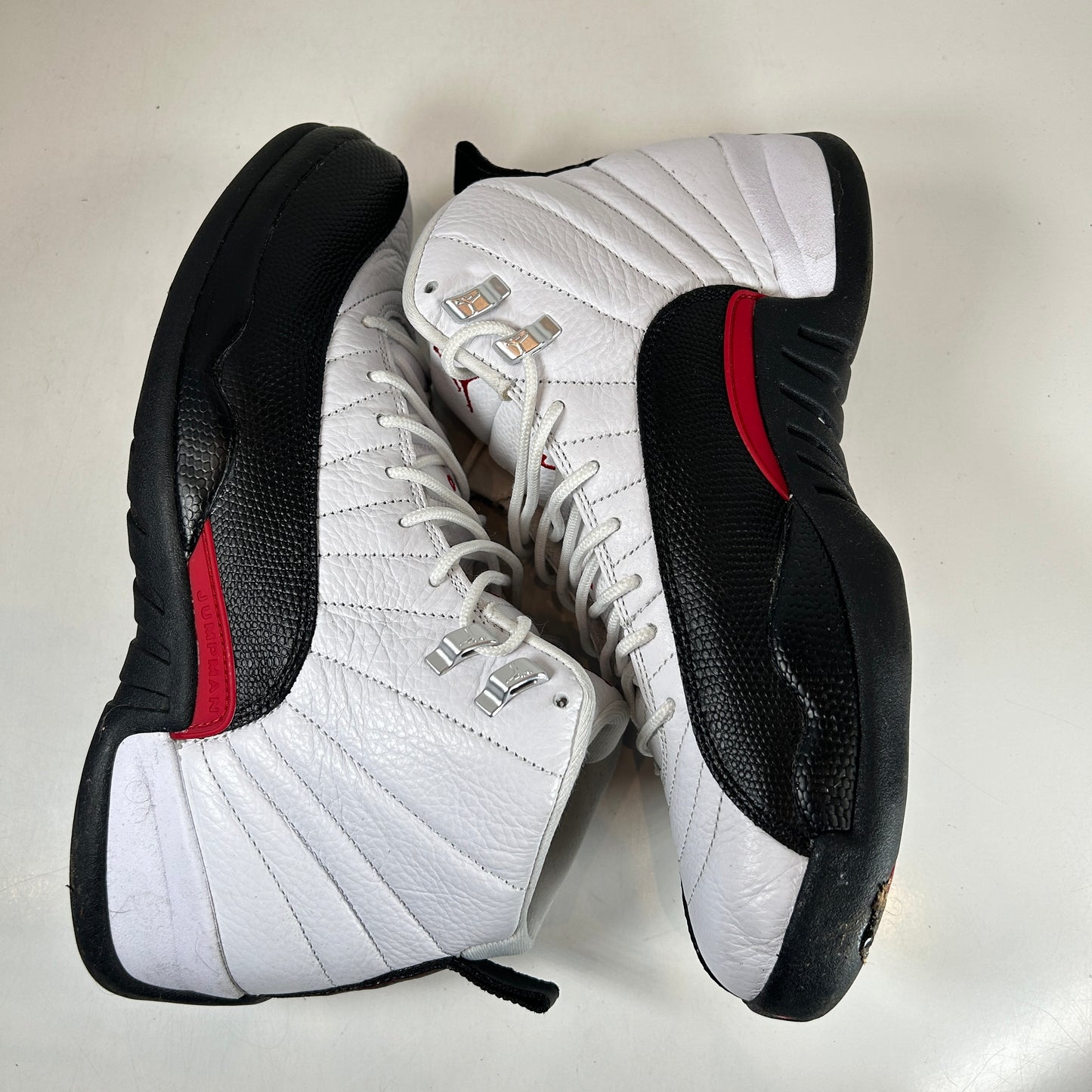 CT8013 162 Air Jordan 12 Red Taxi [USED] - 11 M (Used)