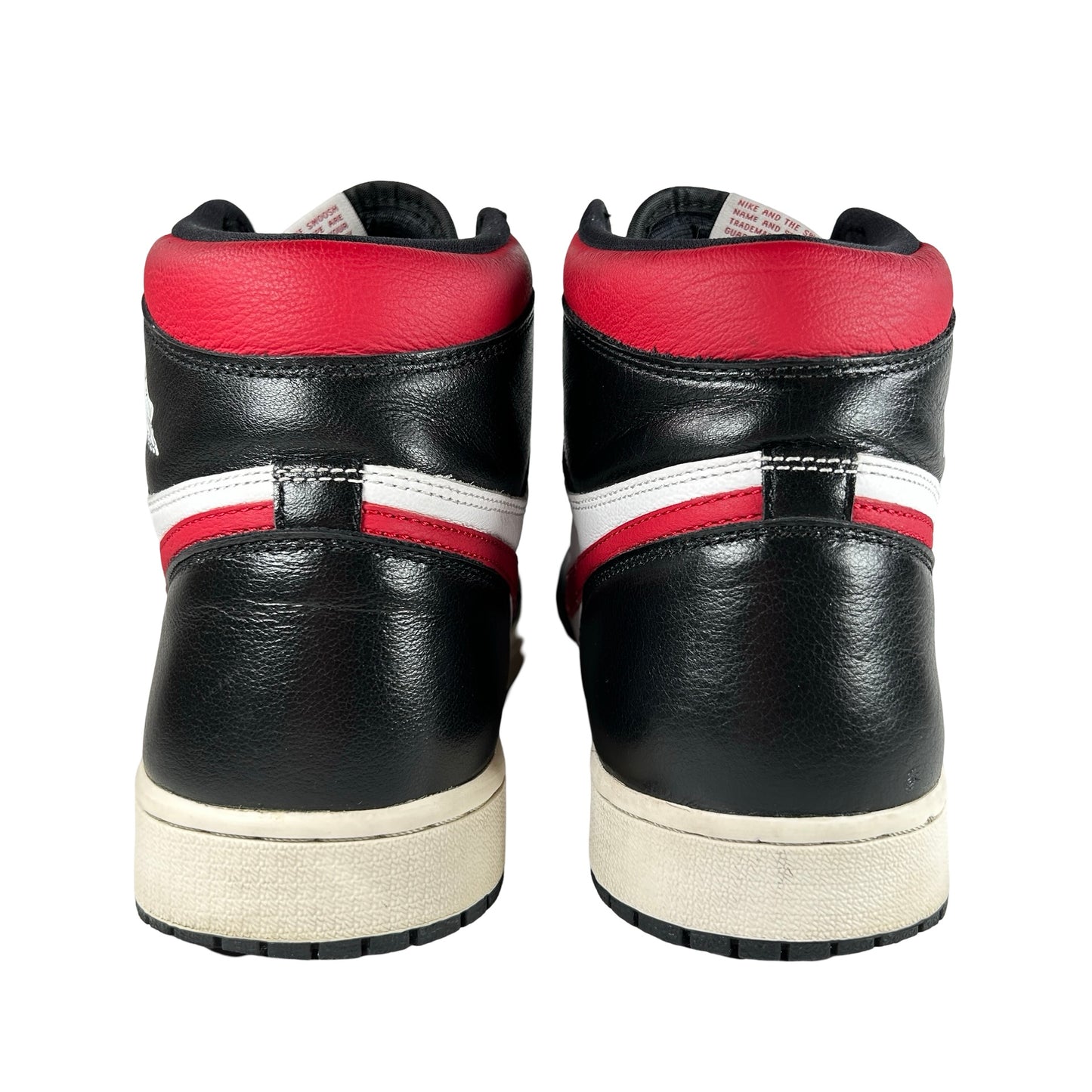 555088 061 Jordan 1 Retro High Black Gym Red [USED] - 12 M (Used) (No Box)