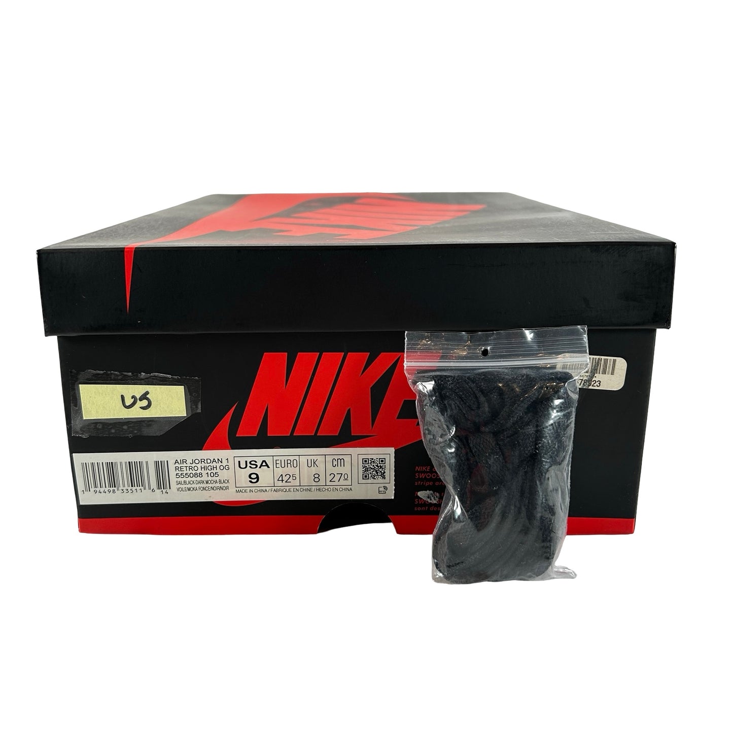 555088 105 Jordan 1 Mocha [USED] - 9 M (Used5)