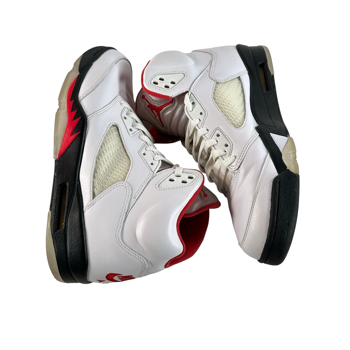 DA1911 102 Jordan 5 Retro Fire Red Silver Tongue (2020) [USED] - 11 M (Used) (Replace Box)