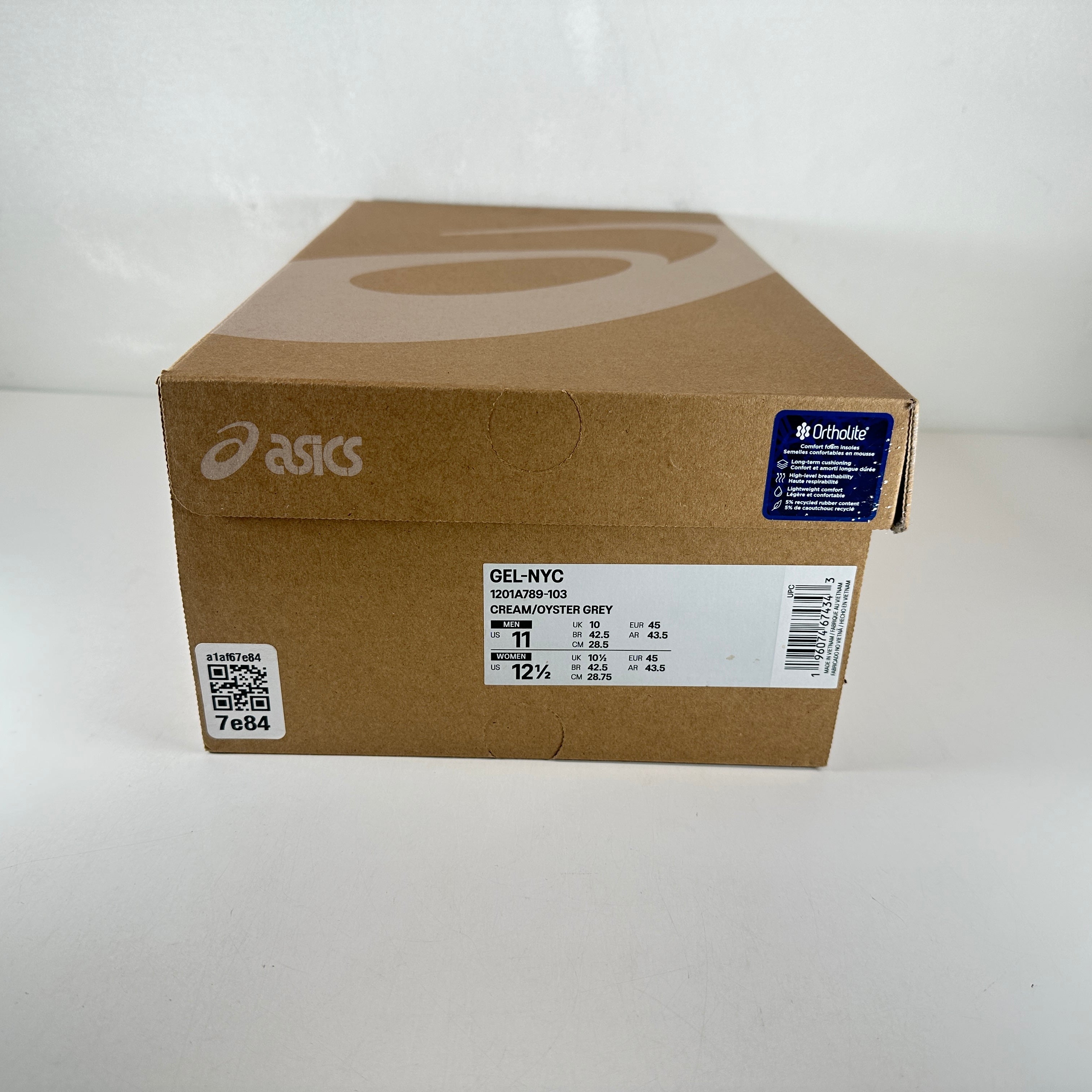 1201A789 103 ASICS Gel-NYC Oyster Grey [USED] - 11 M (Used