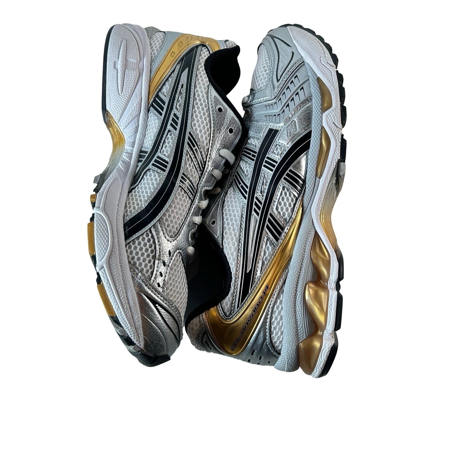 1201A019 102 ASICS Gel-Kayano 14 White Pure Gold [USED] - 9 M (Used) (No Box)