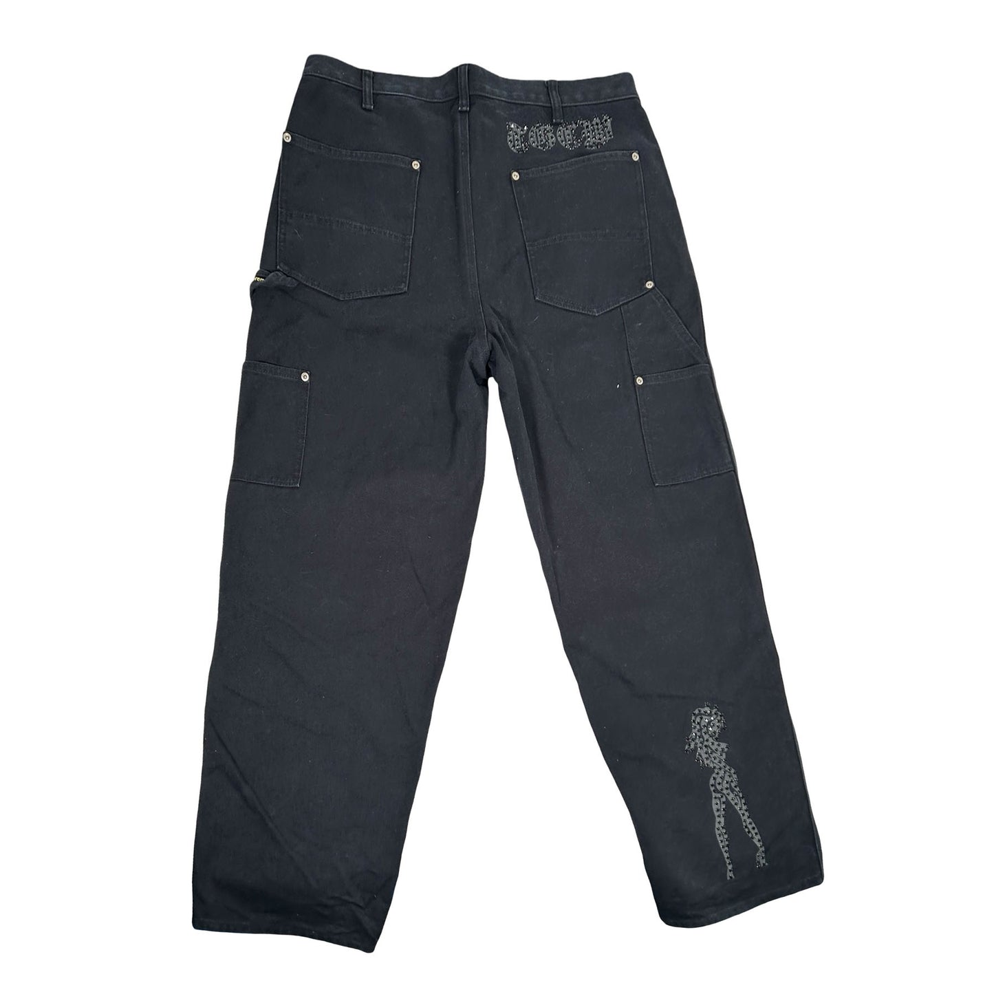 Supreme The Great China Wall Double Knee Painter Pant Black [USED] - 34 (Used)