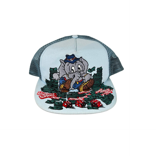 Supreme Elephant Mesh Back 5-Panel Blue [USED]