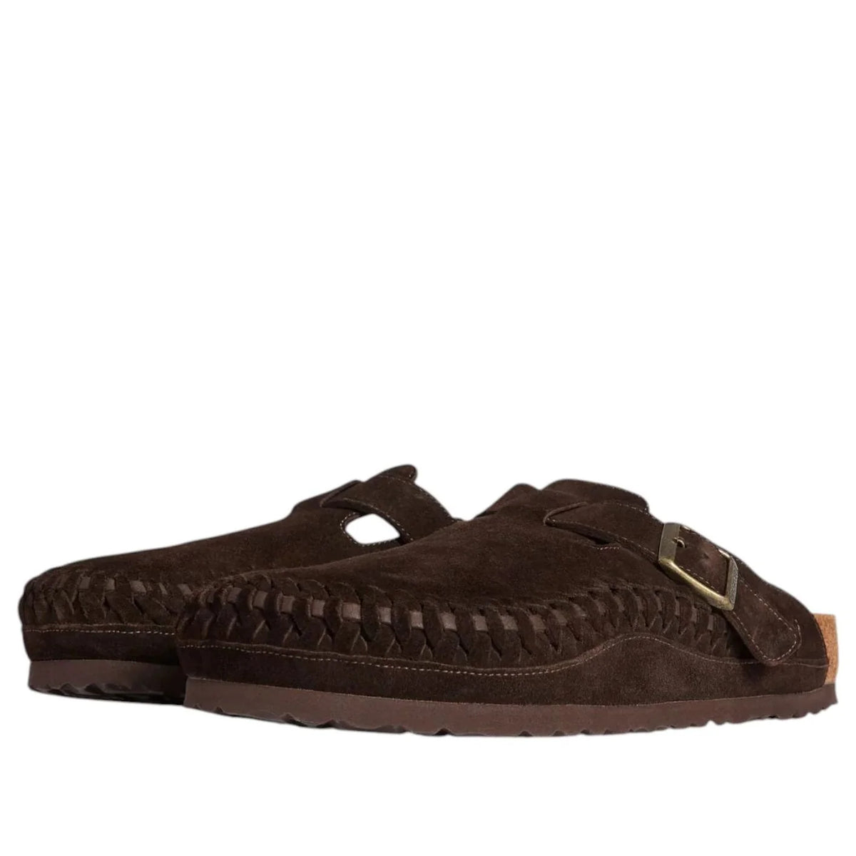 1031020 Birkenstock Boston Braided Suede Kith Mocca