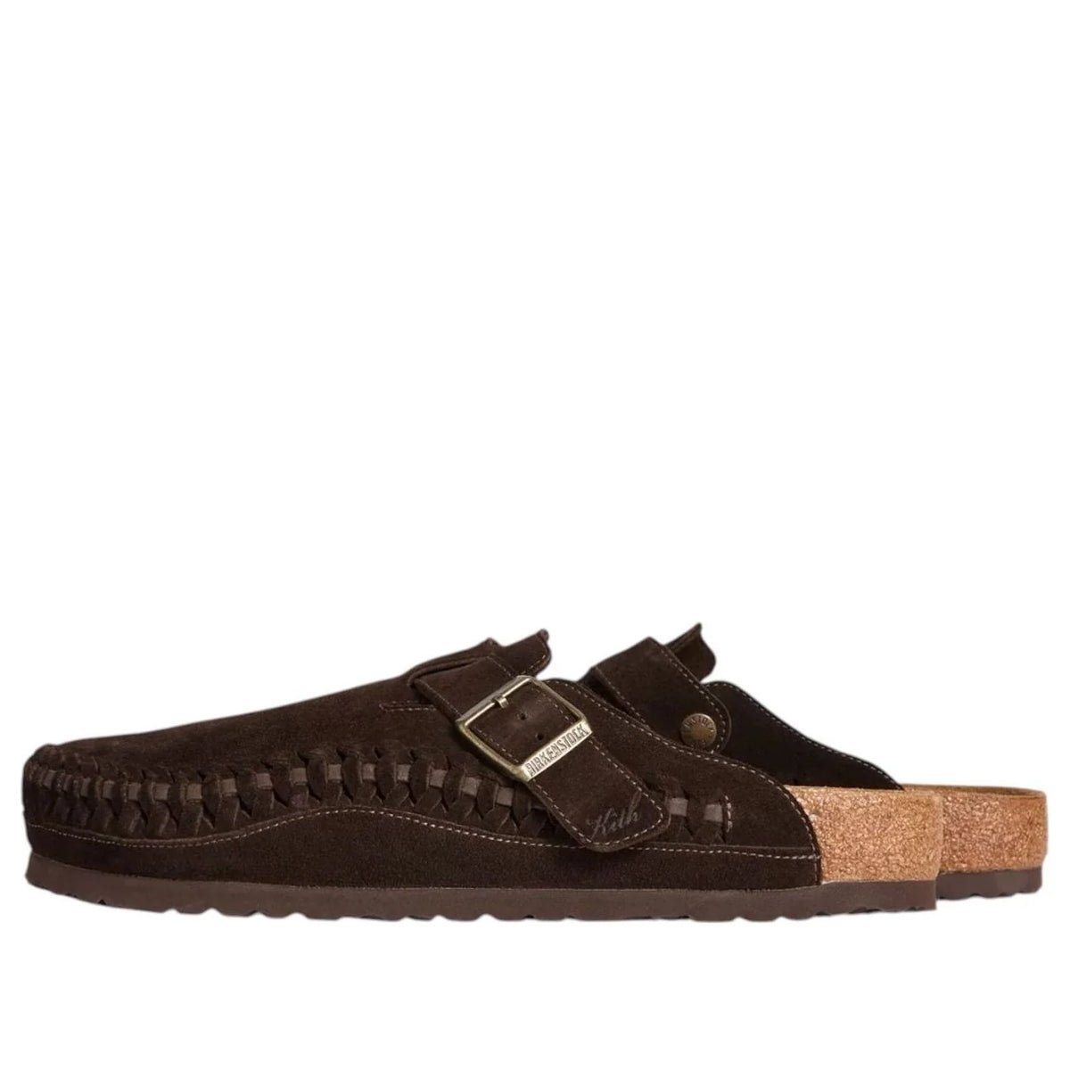 1031020 Birkenstock Boston Braided Suede Kith Mocca