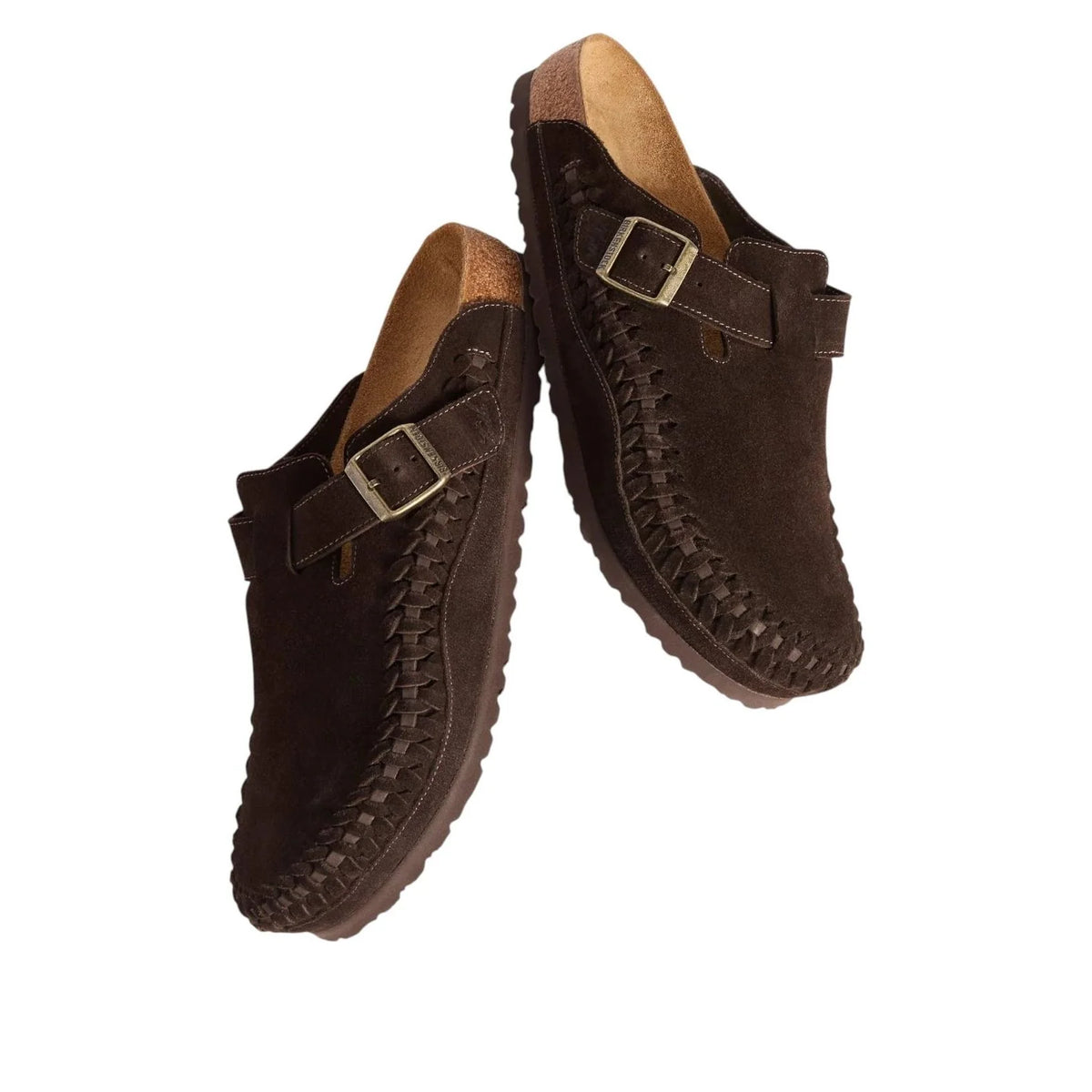 1031020 Birkenstock Boston Braided Suede Kith Mocca