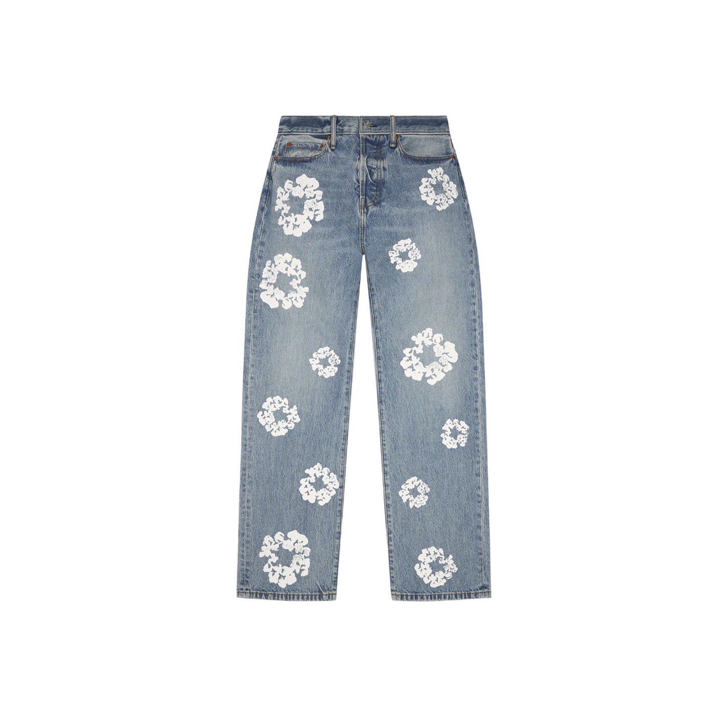 Denim Tears Baggy Cotton Wreath Denim Pant Light Wash