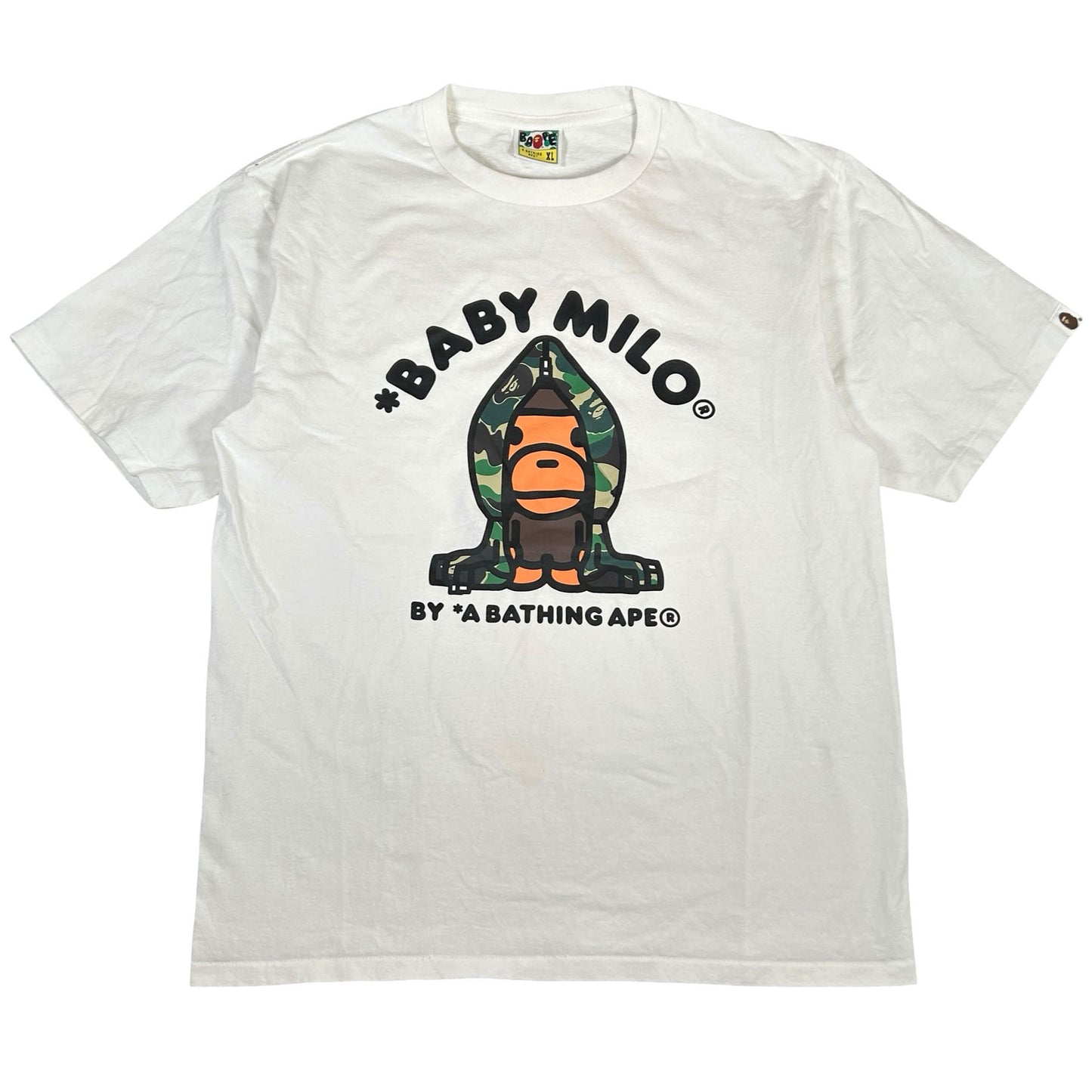 ABC Camo Milo Hoodie SS Tee White/Green Camo [USED] - XL (Used)
