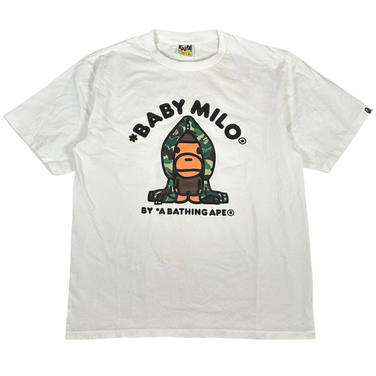 ABC Camo Milo Hoodie SS Tee White/Green Camo [USED] - XL (Used)