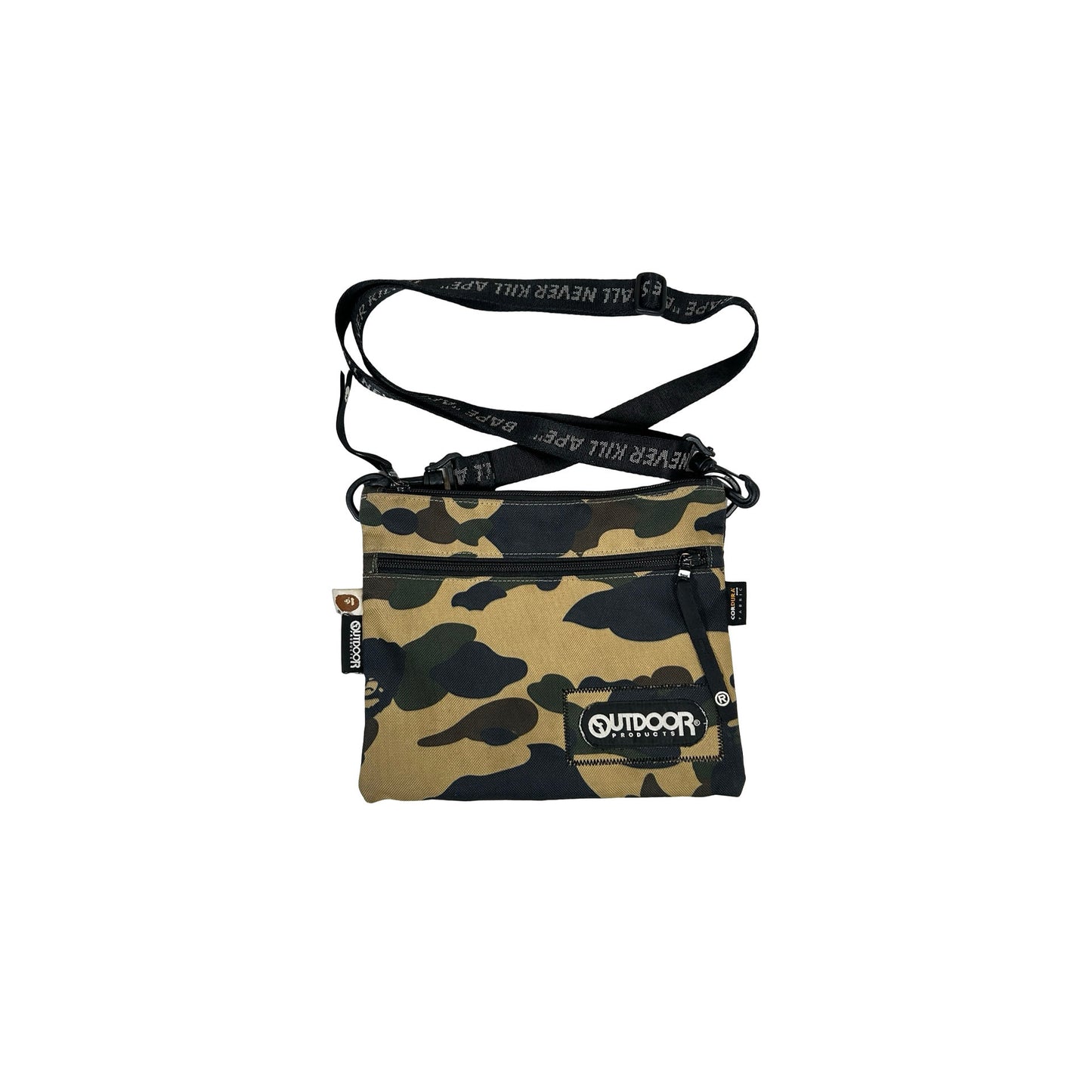 BAPE A Bathing Ape Bape x Outdoor Products 1st Camo Mini Shoulder Bag Yellow [USED]
