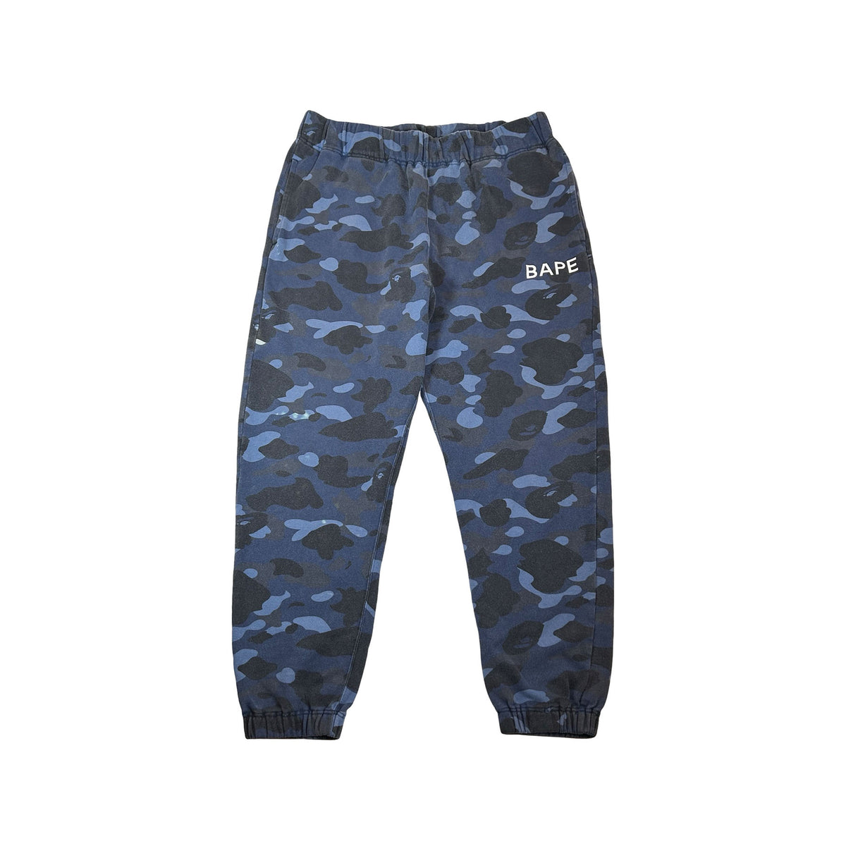 A Bathing Ape Color Camo BAPE Blue Camo Sweatpant [USED] - L (Used)