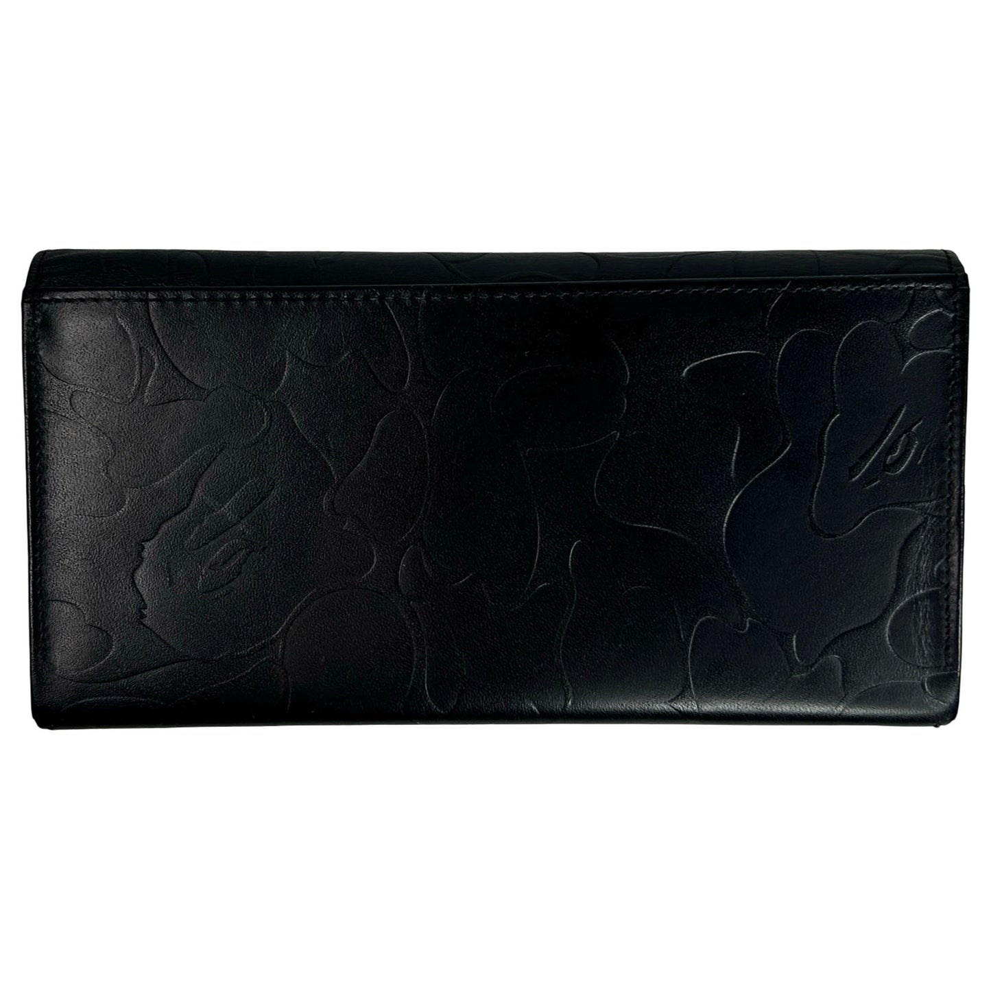 BAPE Solid Abc Leather Long Wallet Wallet Black [USED] - OS (Used)