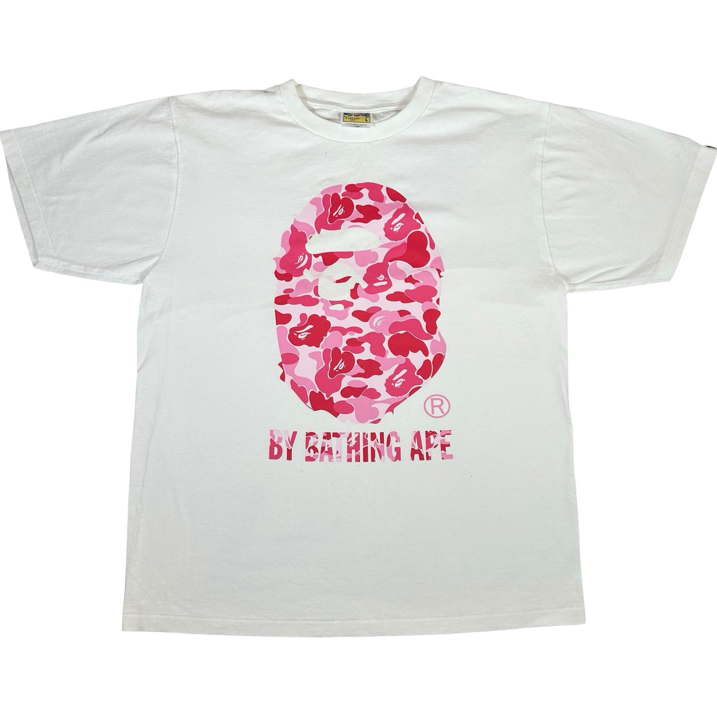 BAPE ABC Camo By Bathing Ape Tee (SS25) White/Pink [USED] - L (Used)
