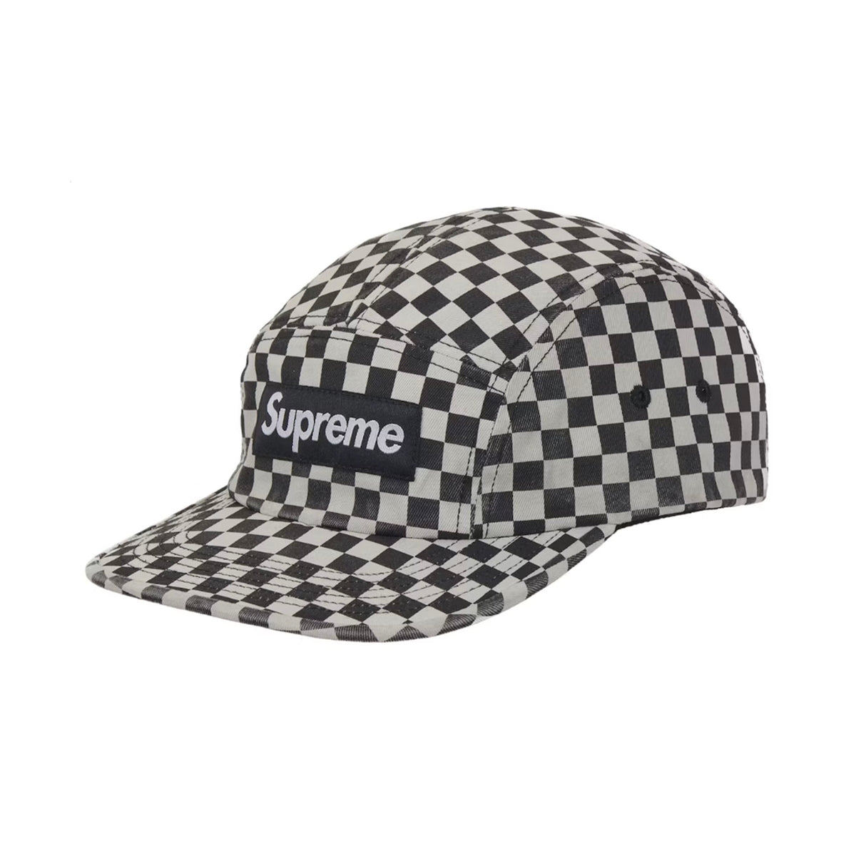Supreme Washed Chino Twill Camp Cap (FW26) Checker