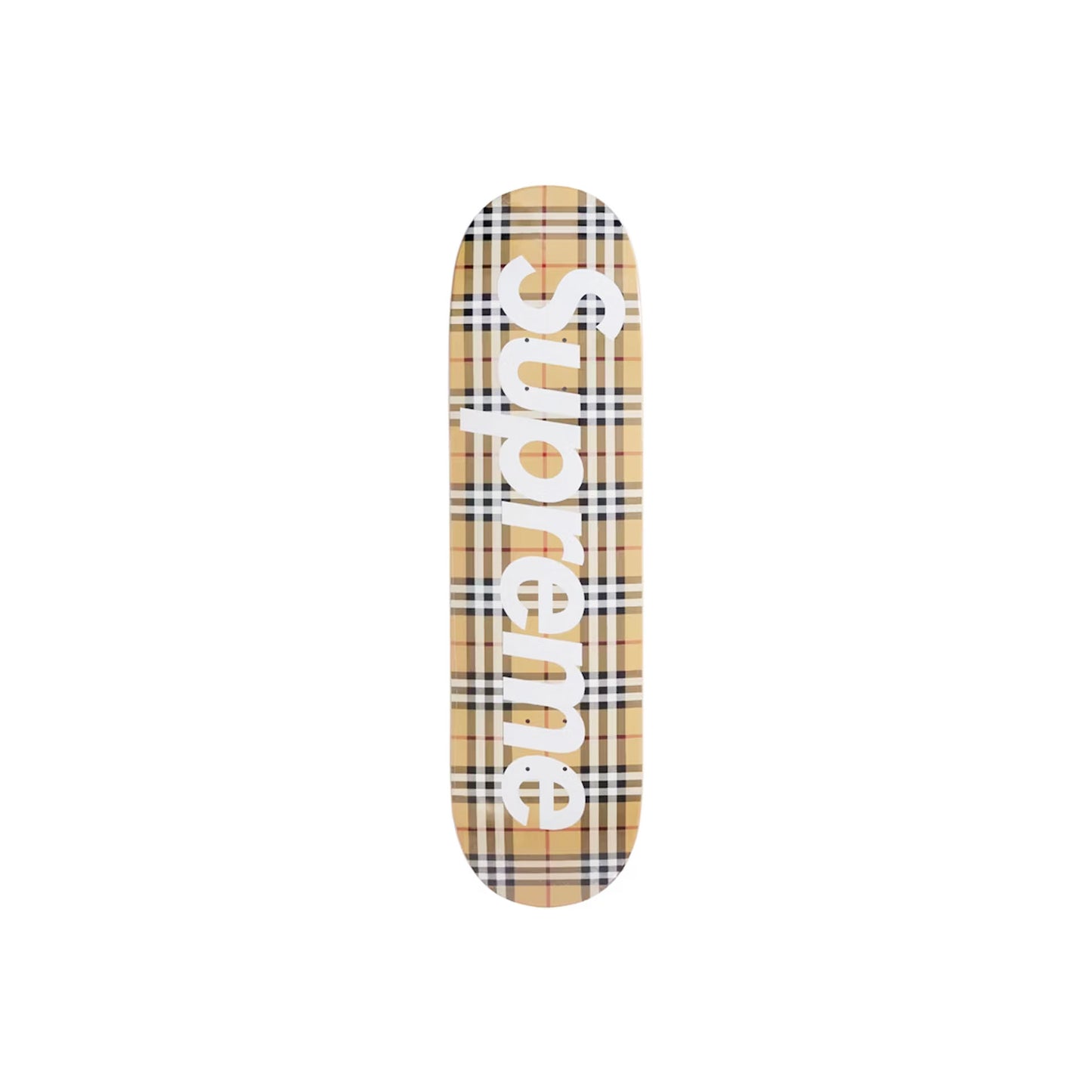 Supreme Burberry Skateboard Deck Beige